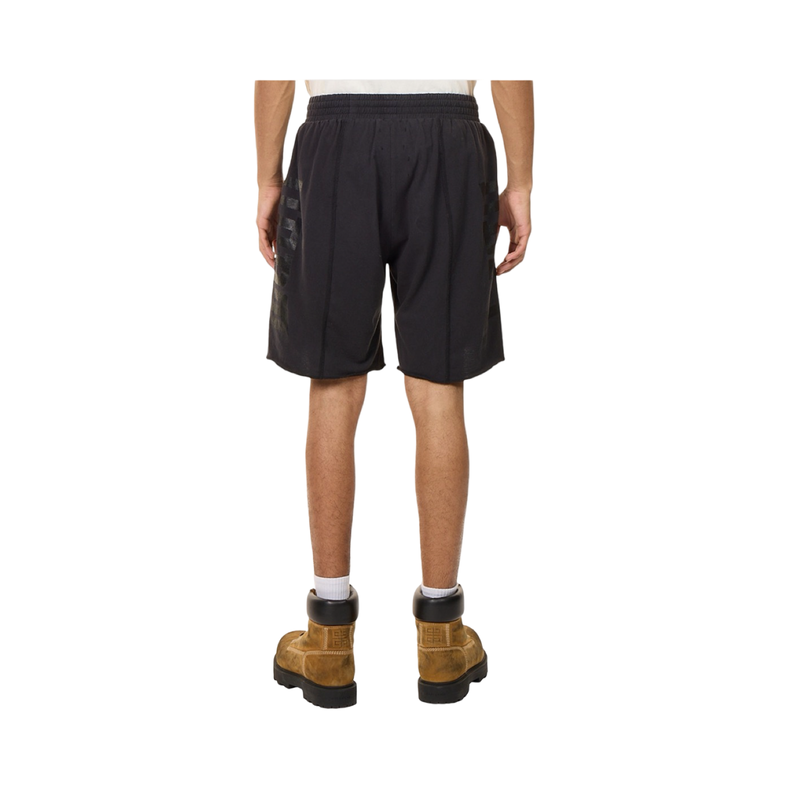 GALLERY DEPT FITNESS LOGO-PRINT COTTON SHORTS