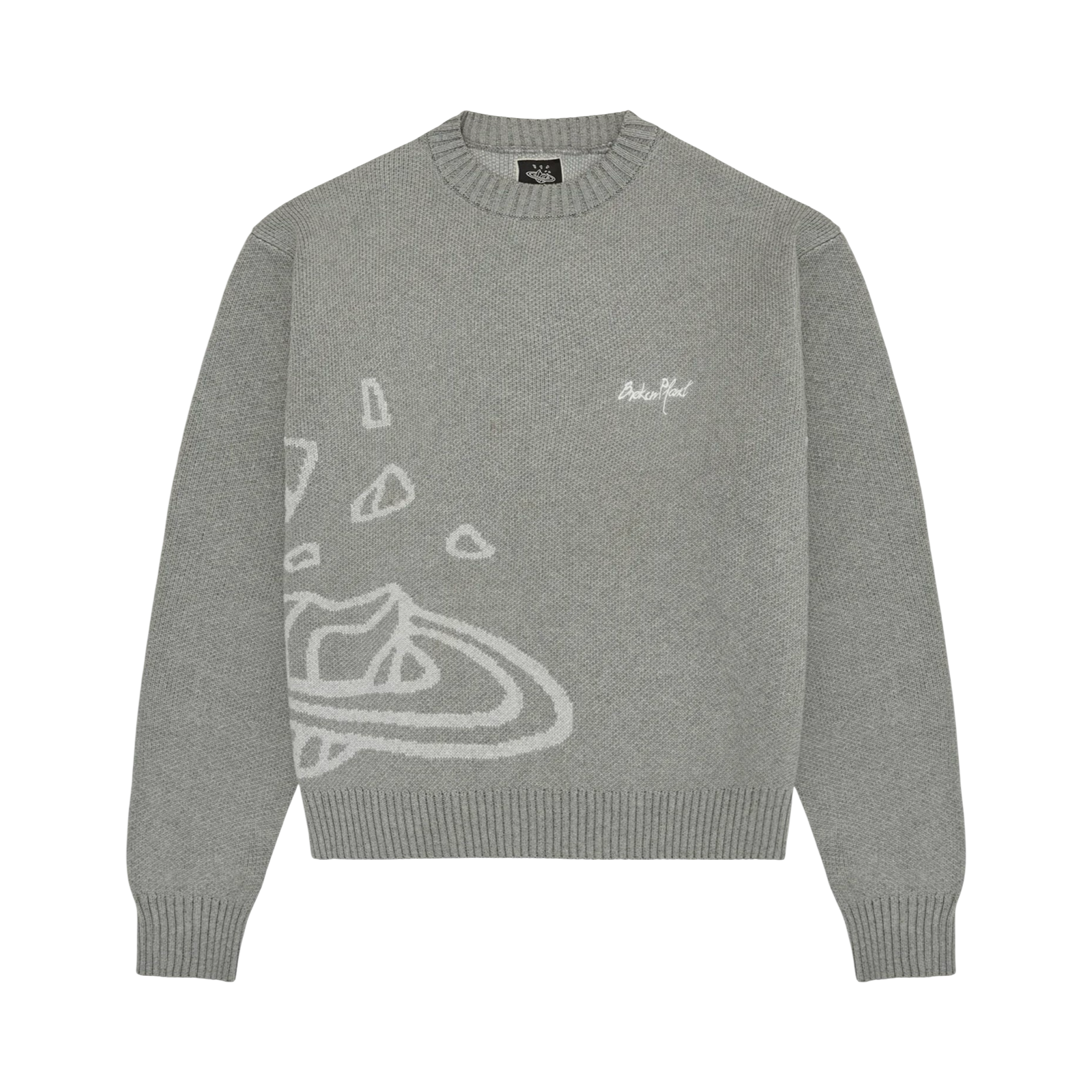HEATHER GREY B PLANET KNIT
