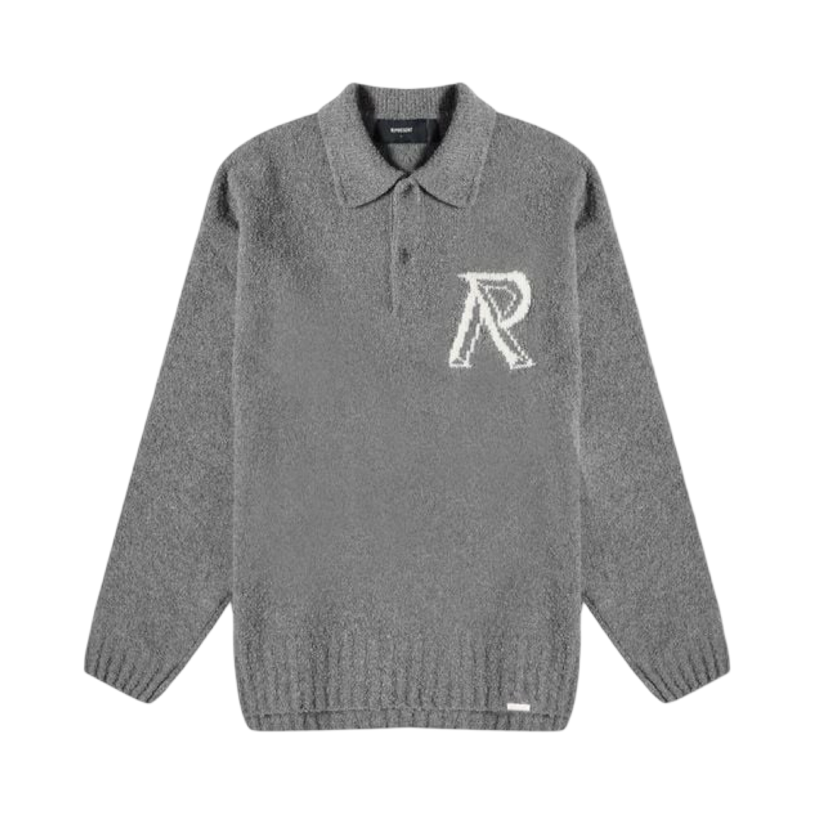 REPRESENT POLO KNIT GREY