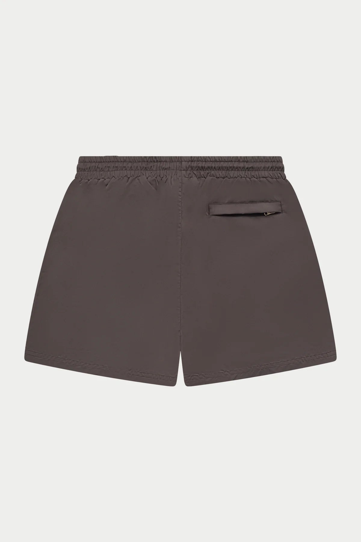 THE COUTURE CLUB EMBLEM WATER REACTIVE SWIM SHORT - BROWN