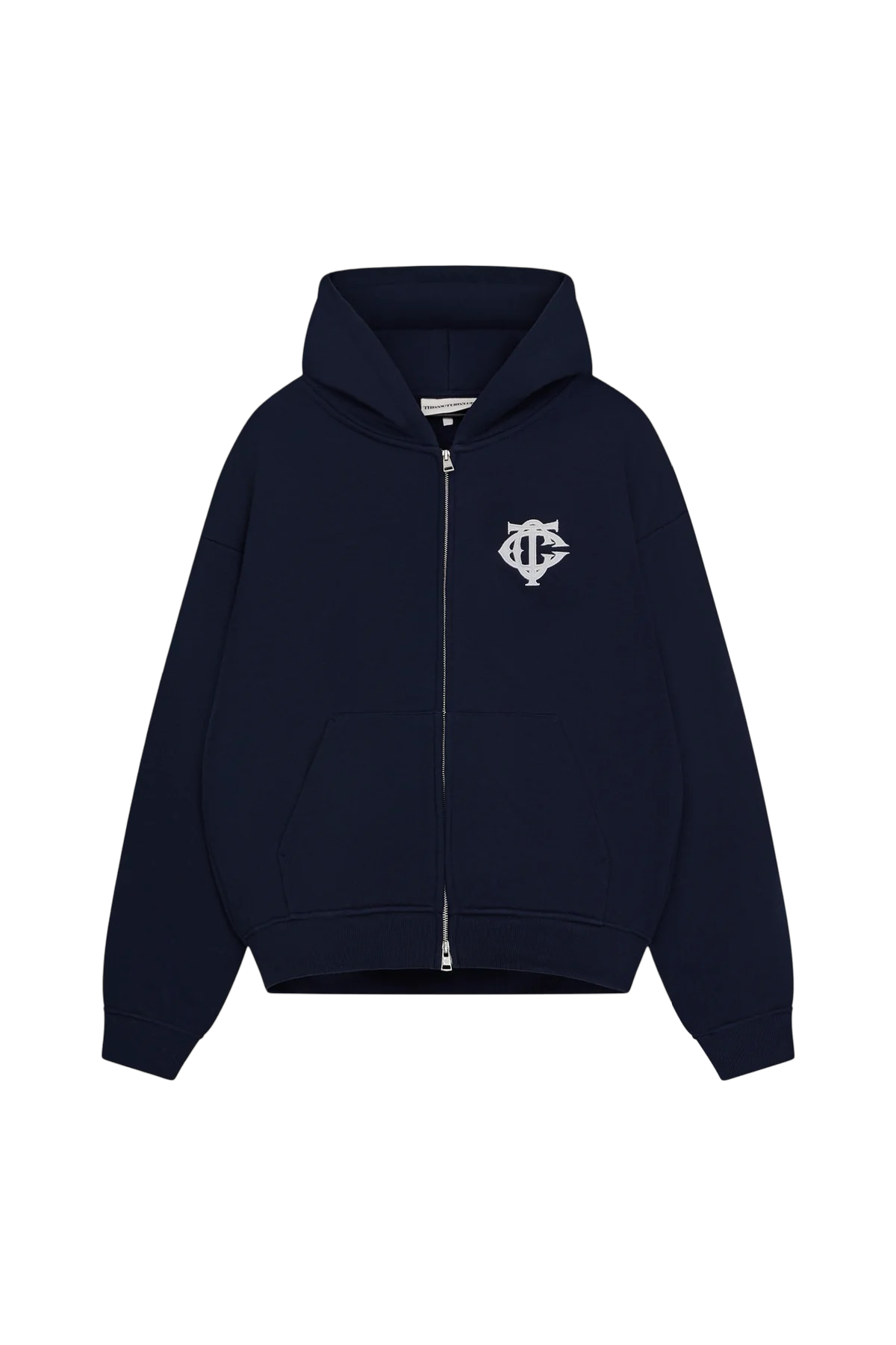 THE COUTURE CLUB MONOGRAM APPLIQUÉ ZIP HOODIE