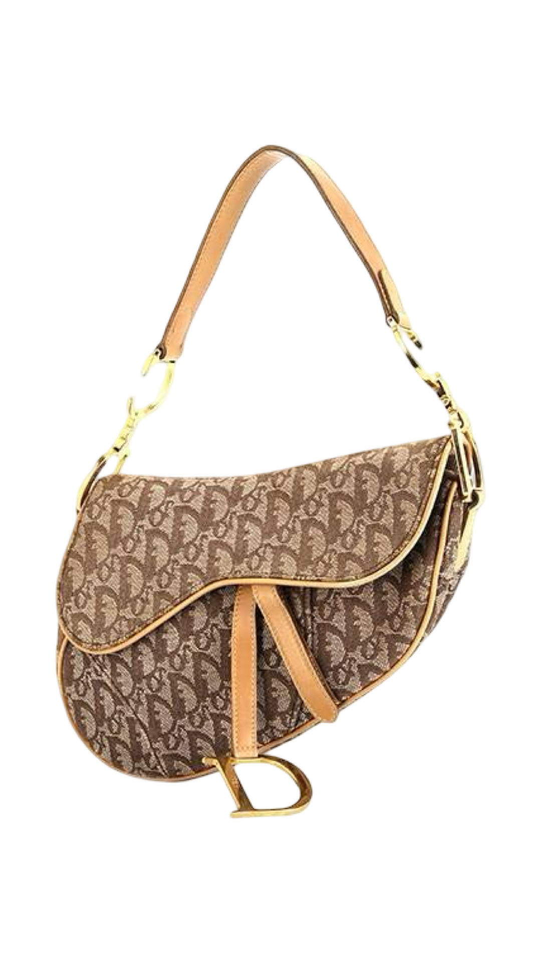 DIOR VINTAGE OBLIQUE SADDLE BAG PRE-LOVED