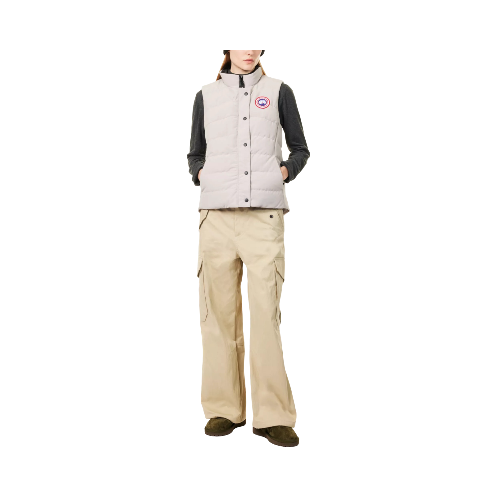 CANADA GOOSE FREESTYLE FUNNEL-NECK BRAND-PATCH SHELL GILET