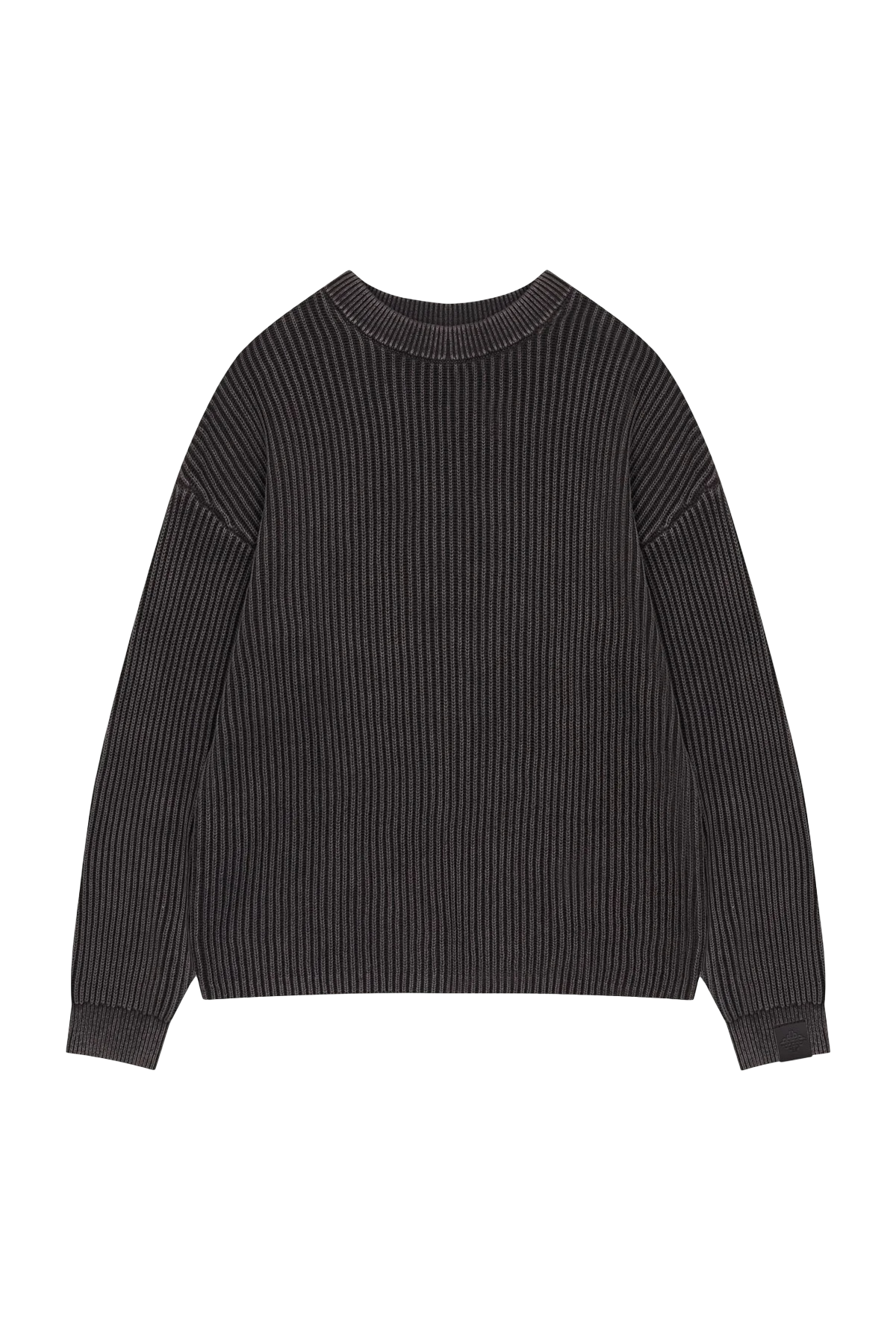 THE COUTURE CLUB HEAVY WASHED RIBBED KNIT CREWNECK