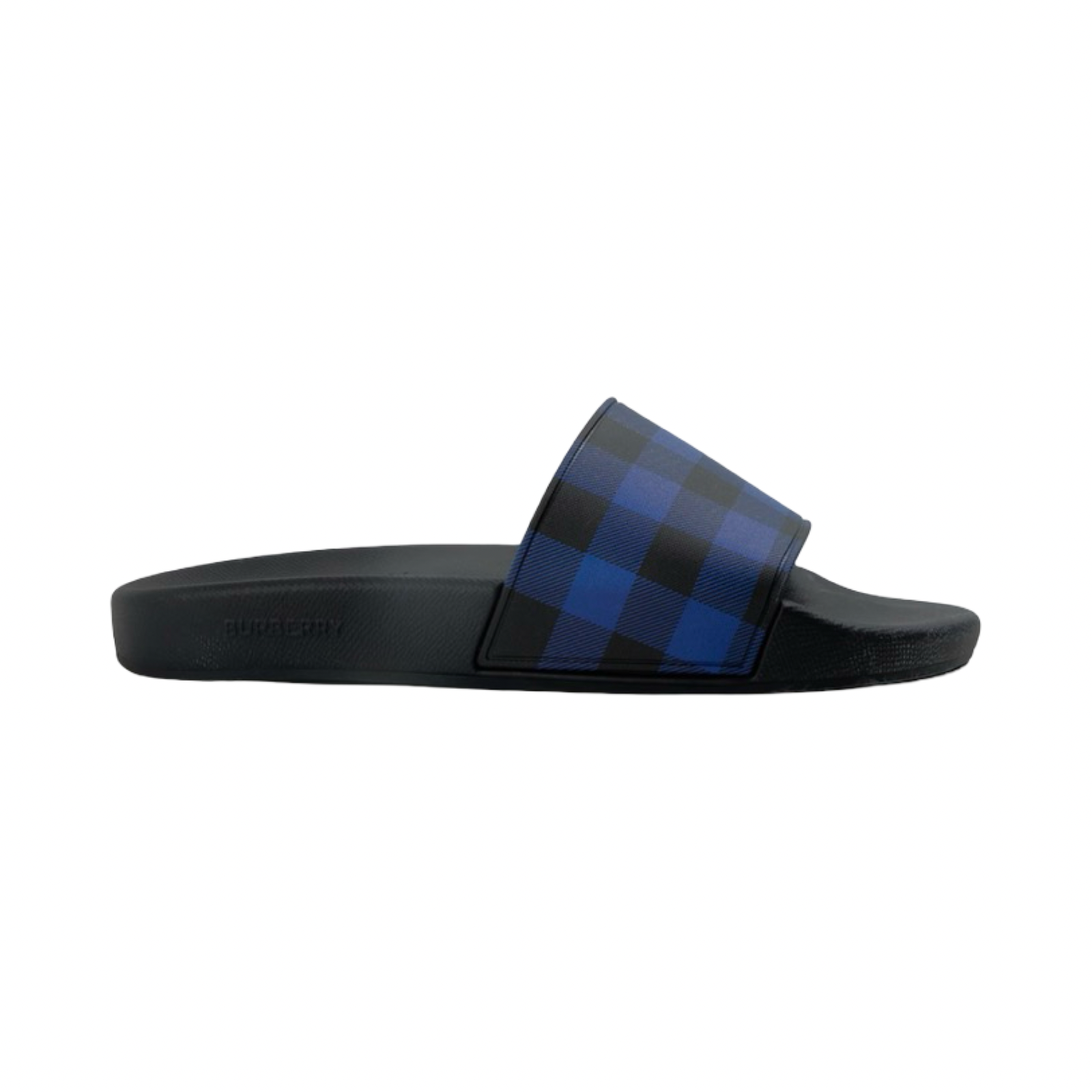 BURBERRY CHECK FURLEY LOGO SLIDERS