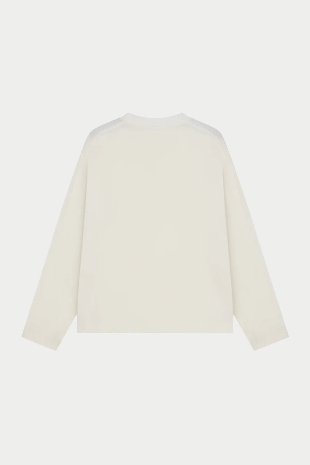 THE COUTURE CLUB BLANK LONG SLEEVE T-SHIRT - OFF WHITE