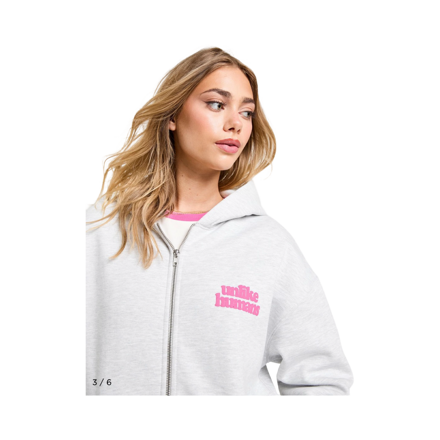 UNLIKE HUMANS BUBBLE FULL ZIP HOODIE