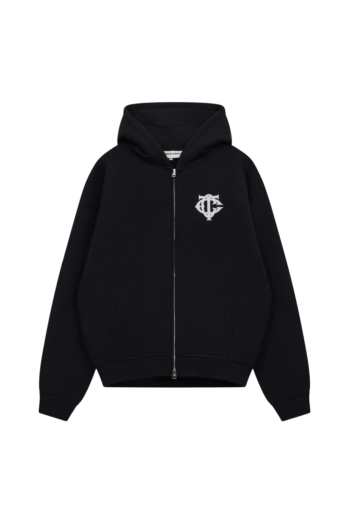 THE COUTURE CLUB MONOGRAM APPLIQUÉ ZIP HOODIE