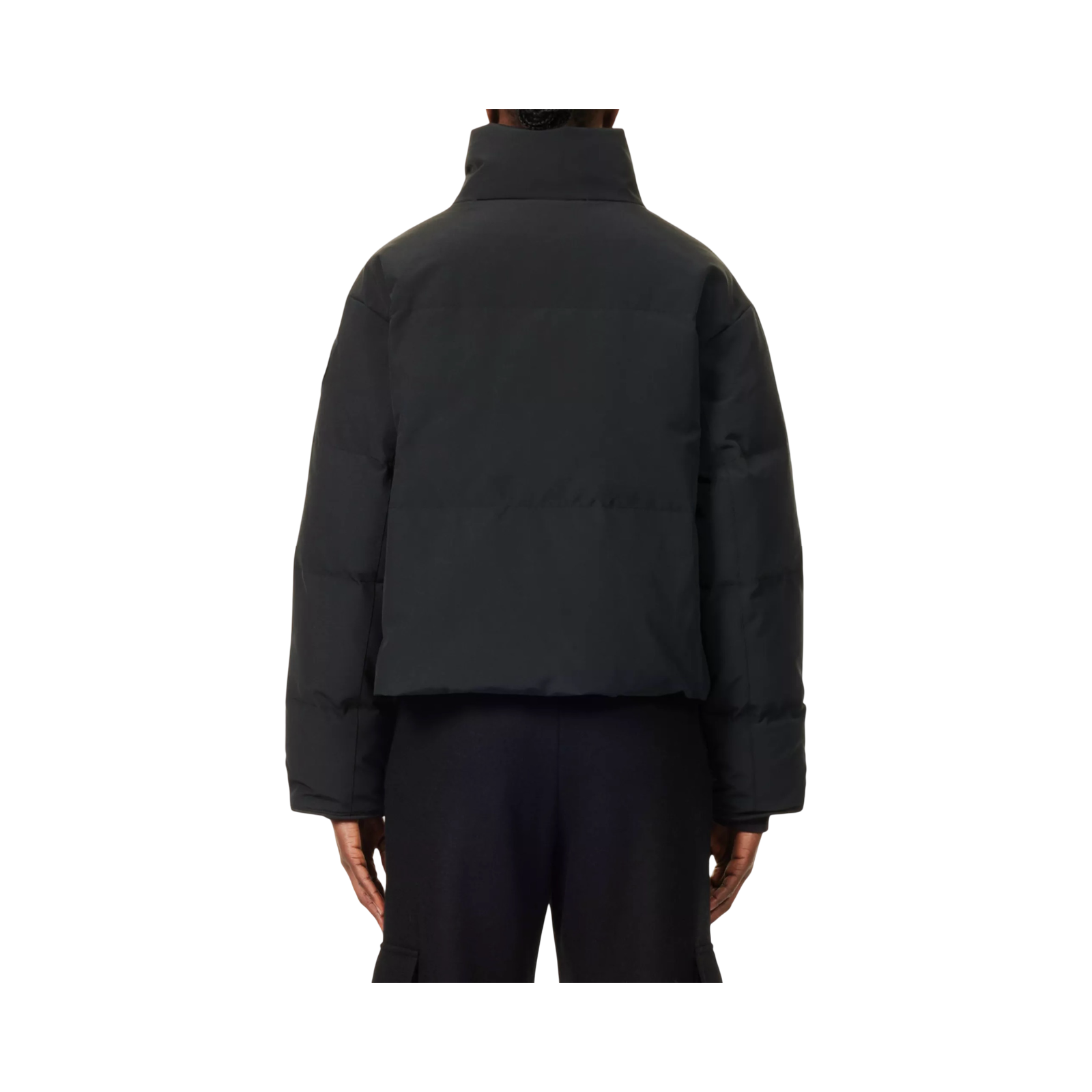 CANADA GOOSE GRANDVIEW LOGO-PATCH CROPPED SHELL-DOWN PUFFER JACKET
