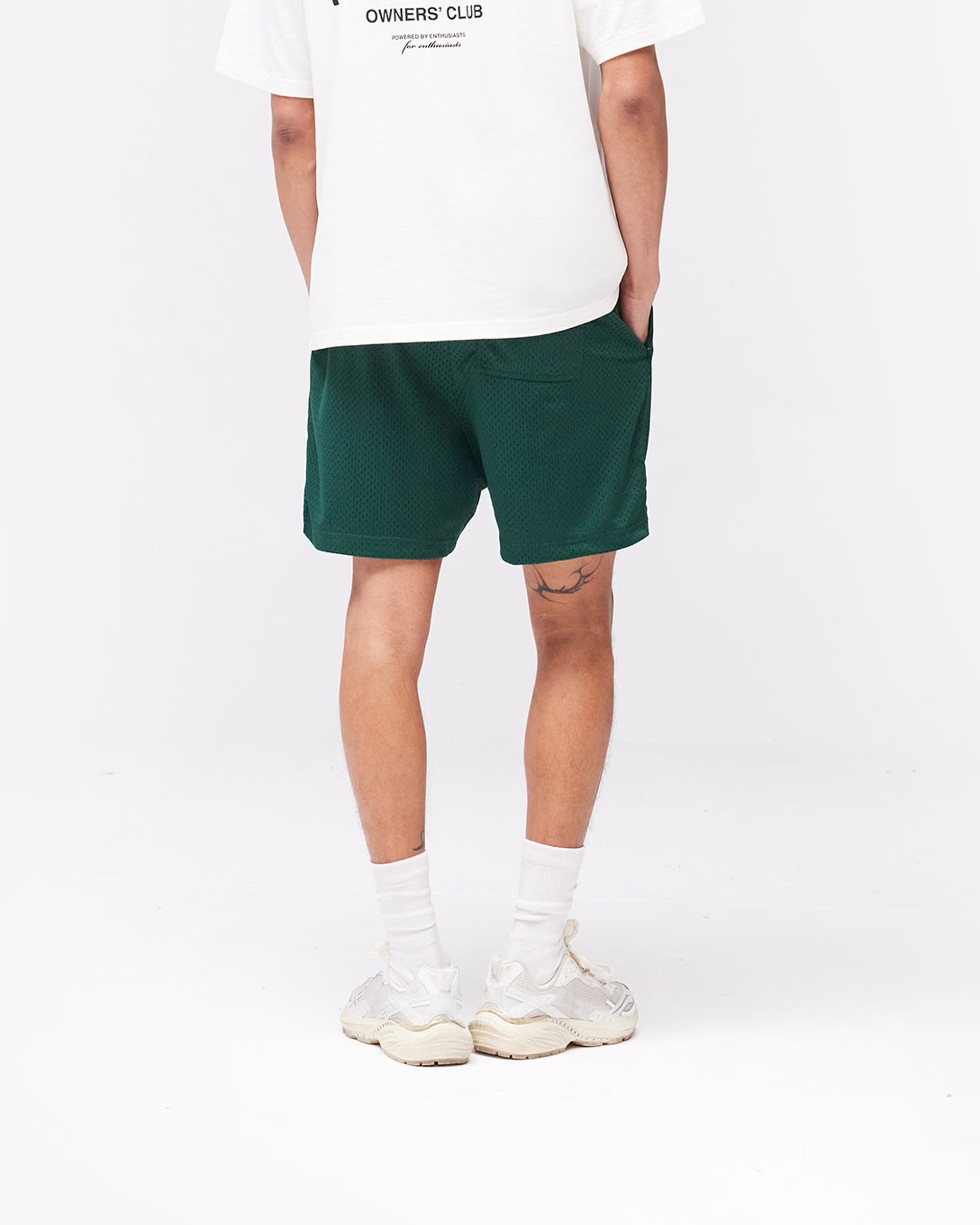 REPRESENT OWNERS MESH CLUB SHORT - RACING GREEN
