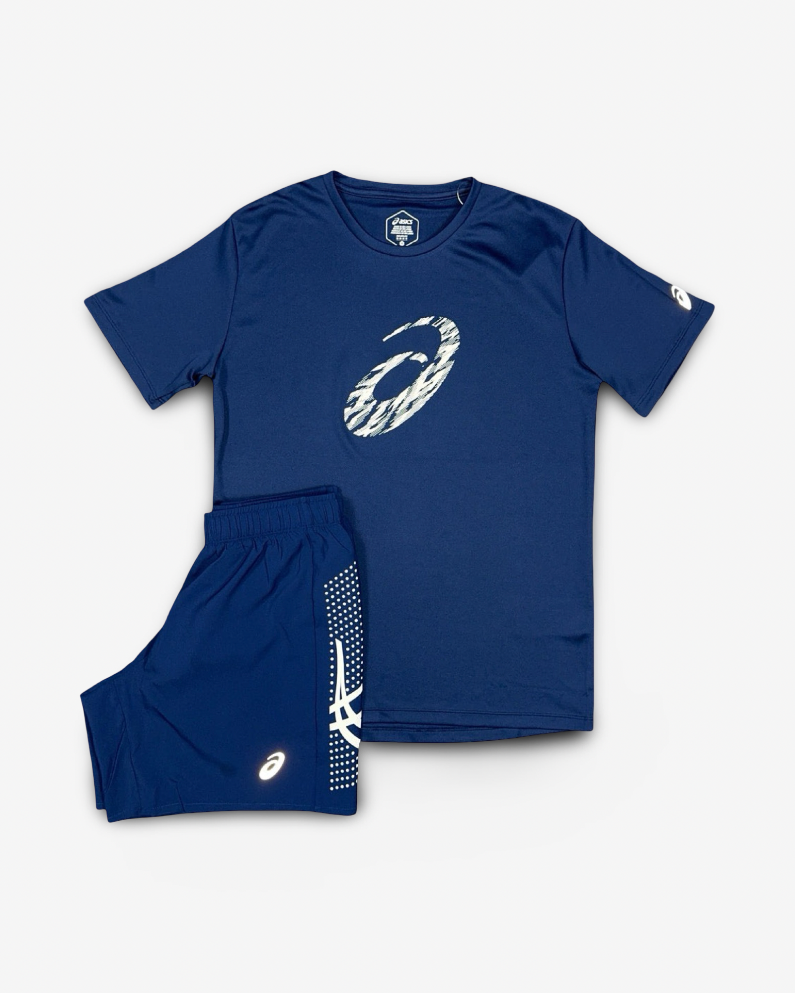ASICS GPX T-SHIRT/SHORTS SET BLUE/WHITE