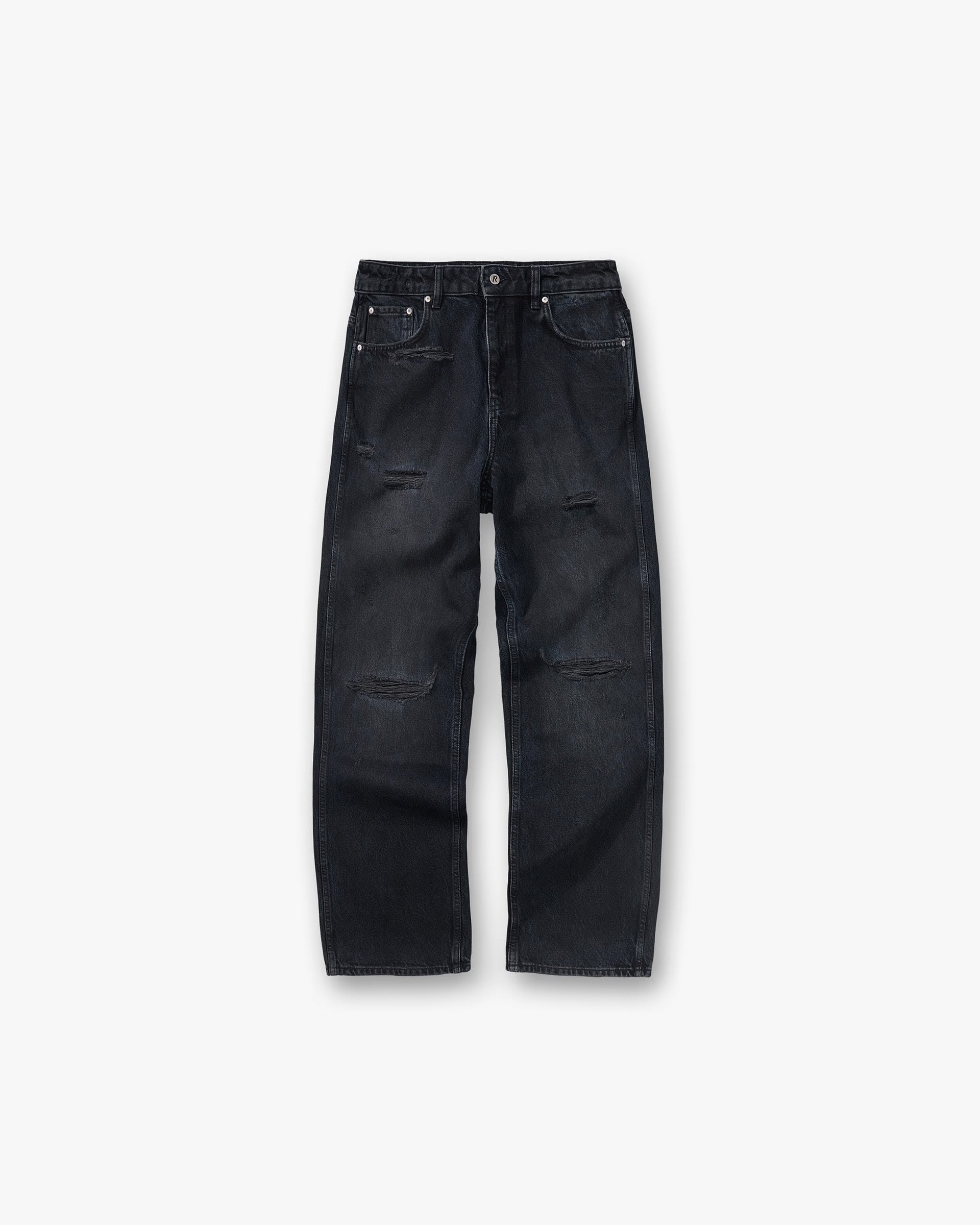 REPRESENT R3 DISTRESSED BAGGY DENIM - PETROL