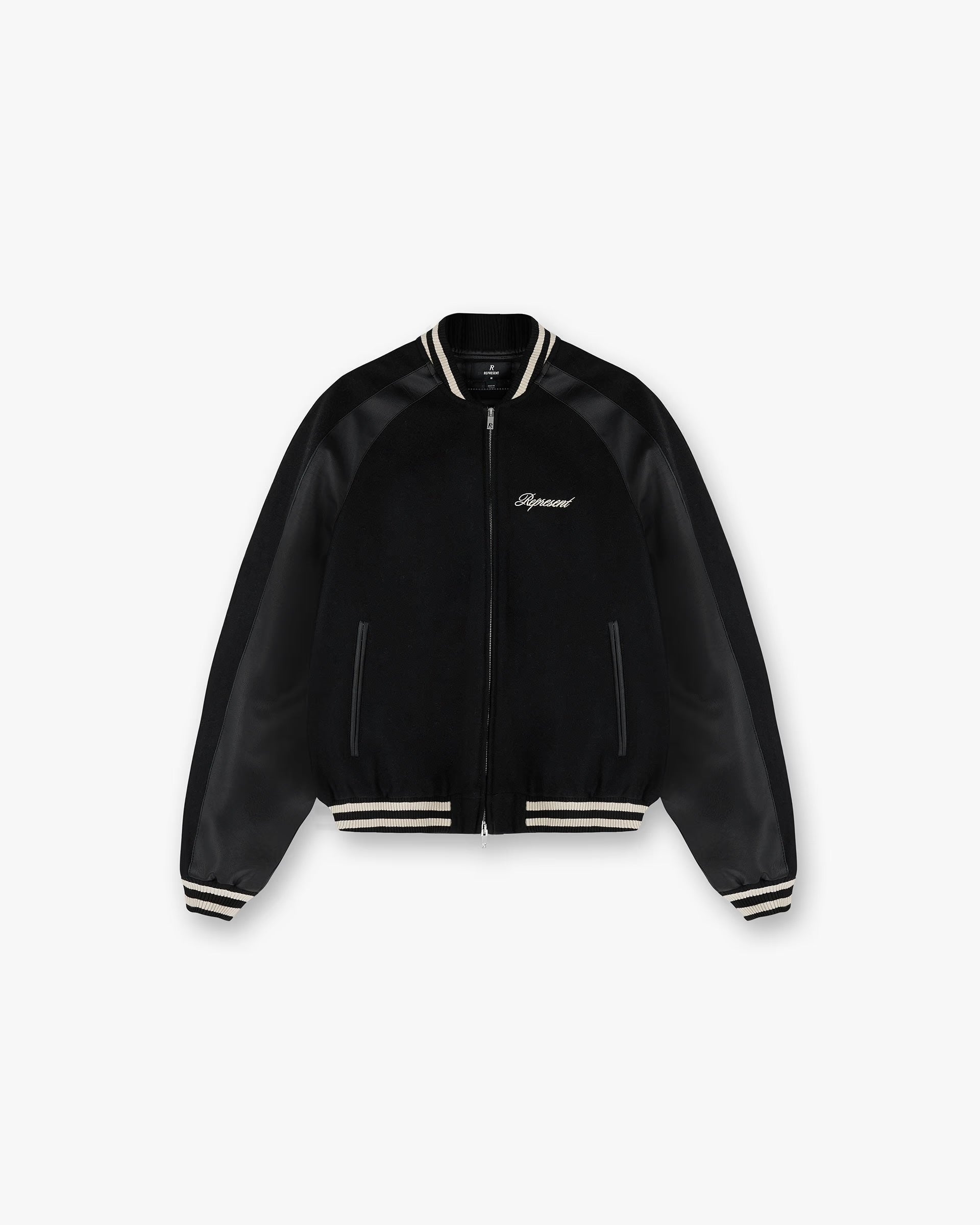 REPRESENT RAGLAN VARSITY JACKET