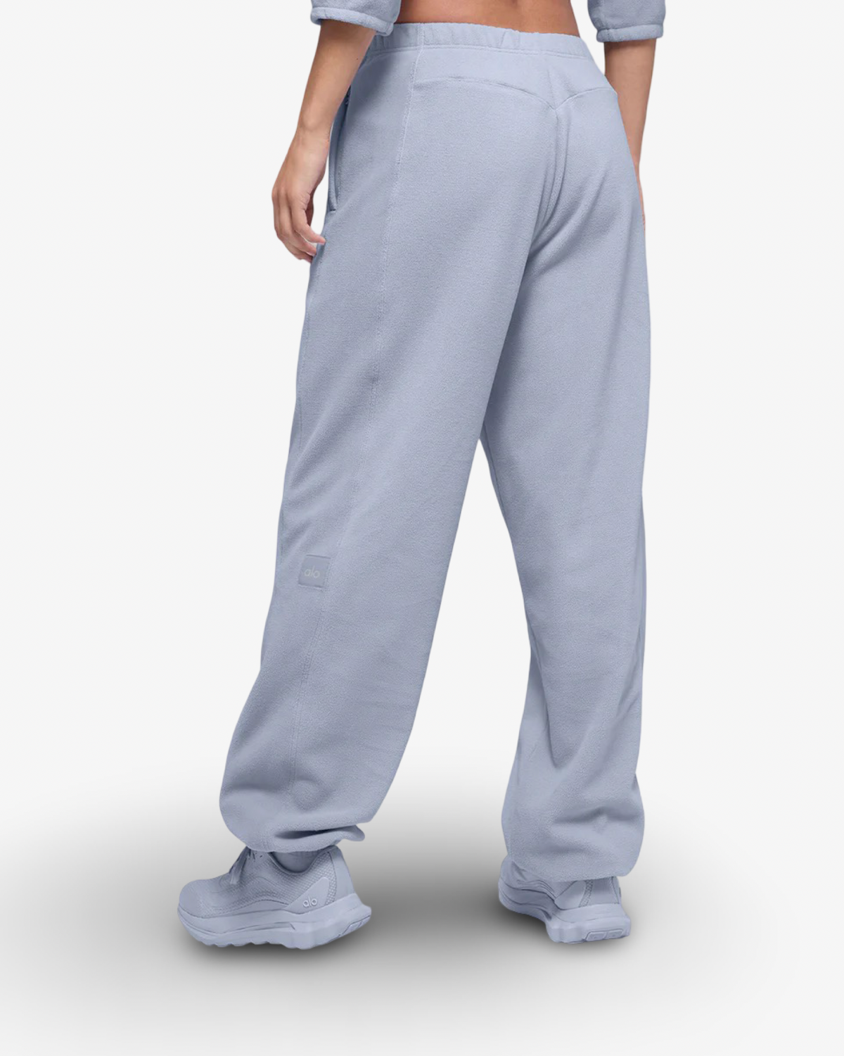 ALO POLAR FLEECE TRACKSUIT IN ARTIC BLUE