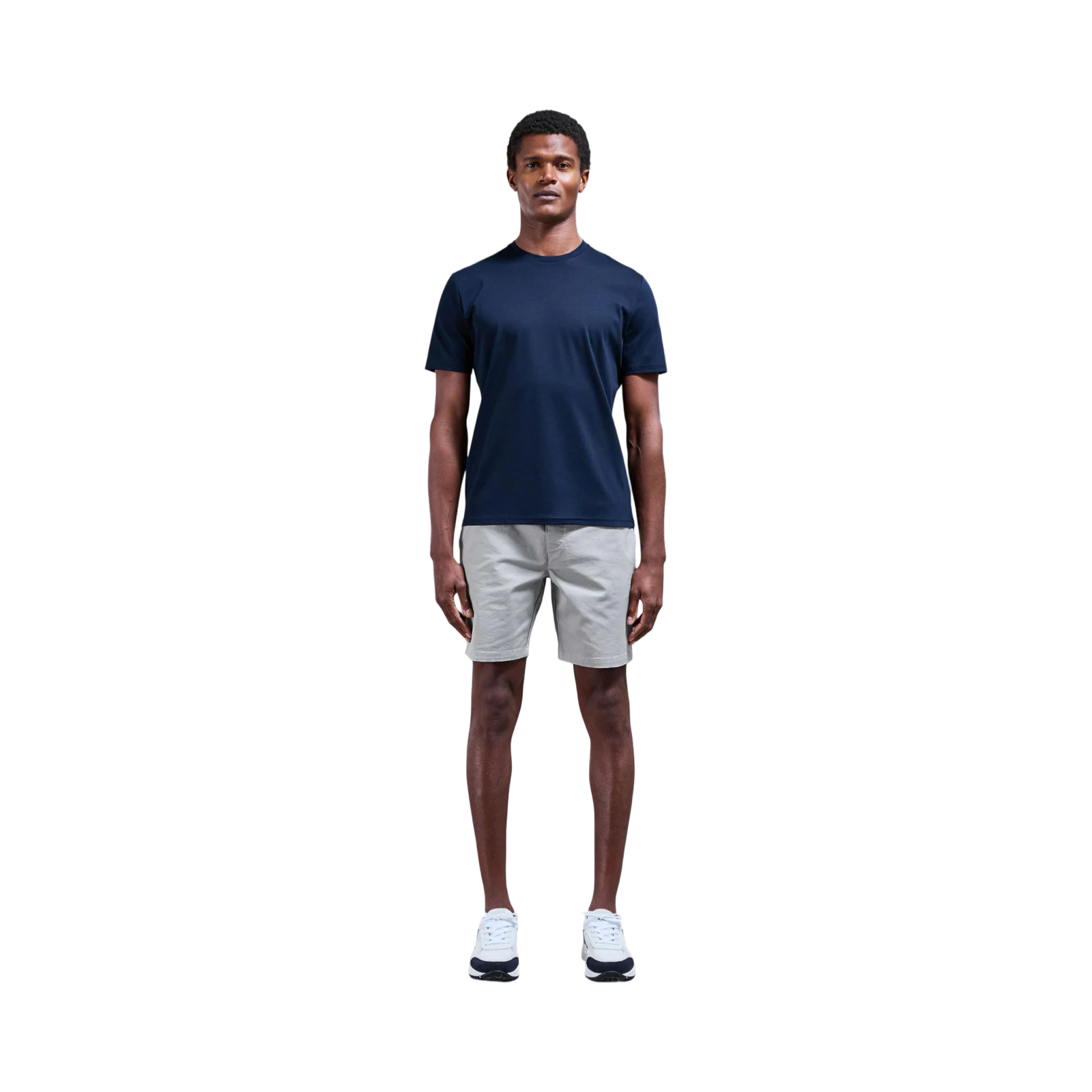 ARNE MERCERISED T-SHIRT NAVY