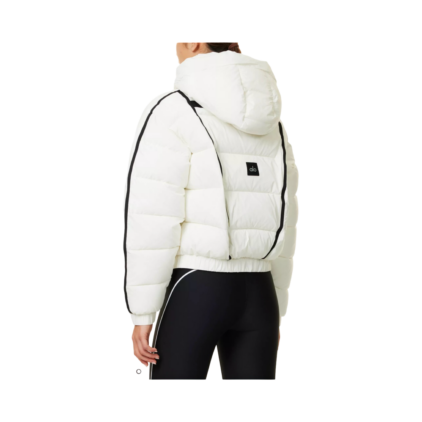 ALO ASPEN LOVE PUFFER NYLON JACKET