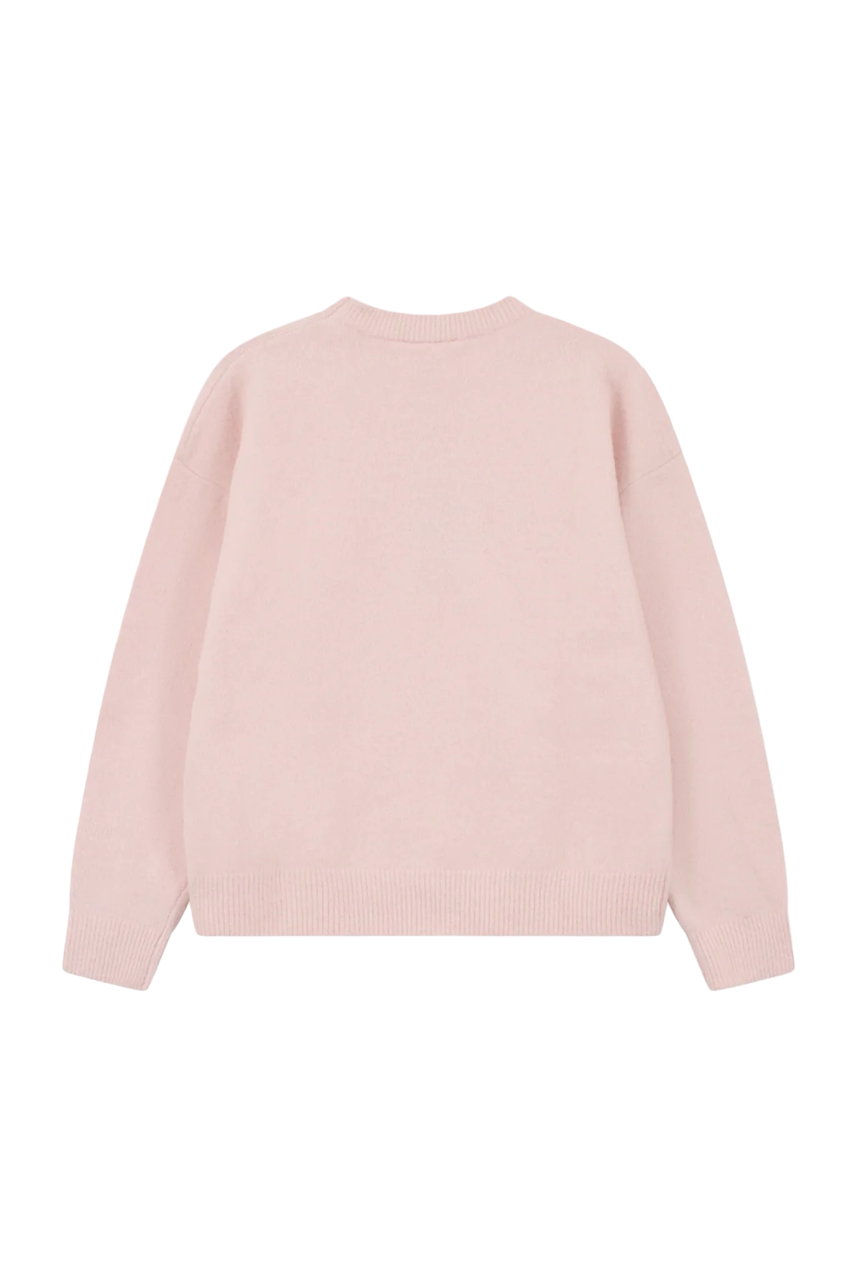 THE COUTURE CLUB MONOGRAM FLUFFY KNIT CREWNECK