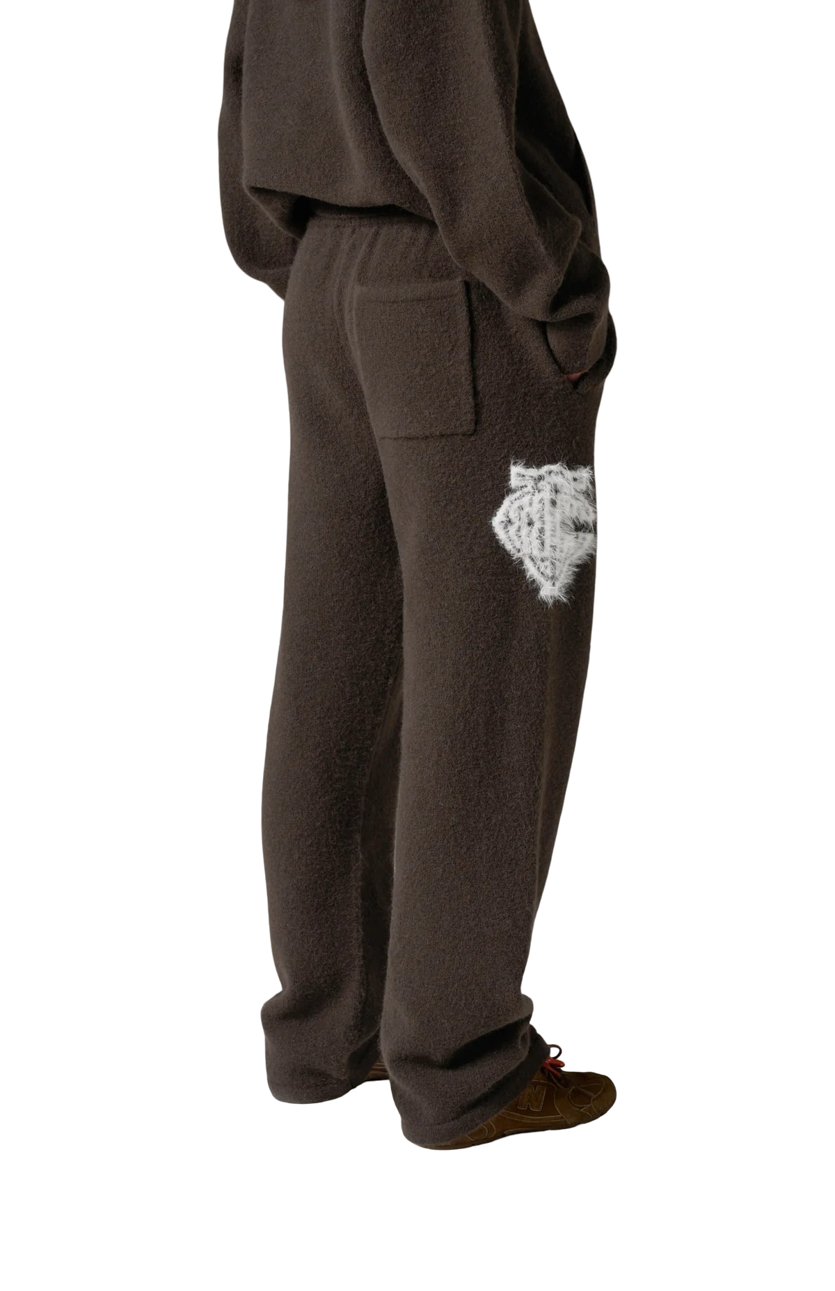 THE COUTURE CLUB MONOGRAM FLUFFY KNIT PANT