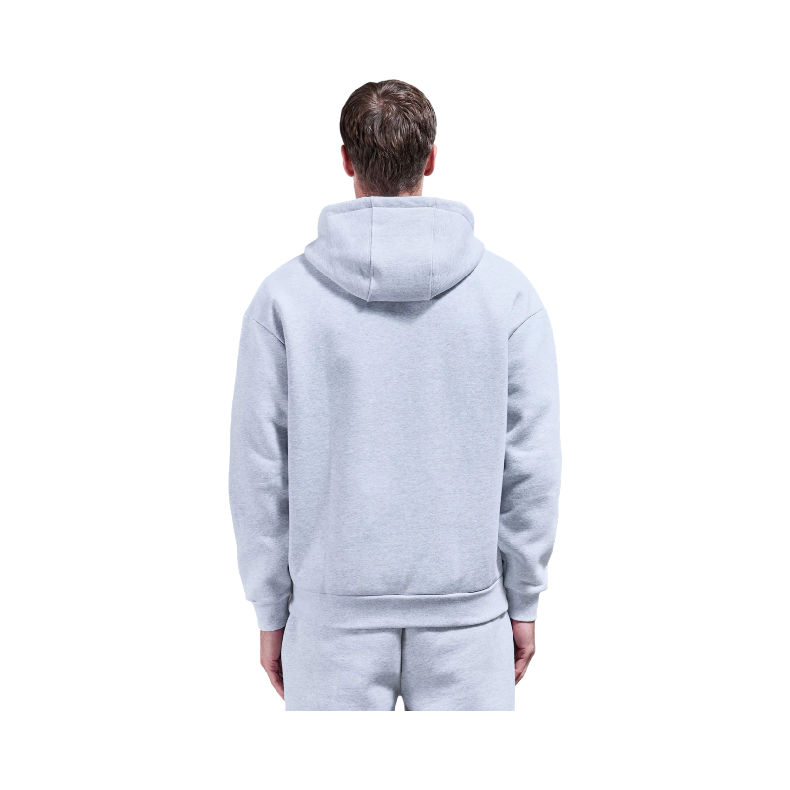 ARNE RELAXED ZIP THROUGH HOODIE MARL GREY