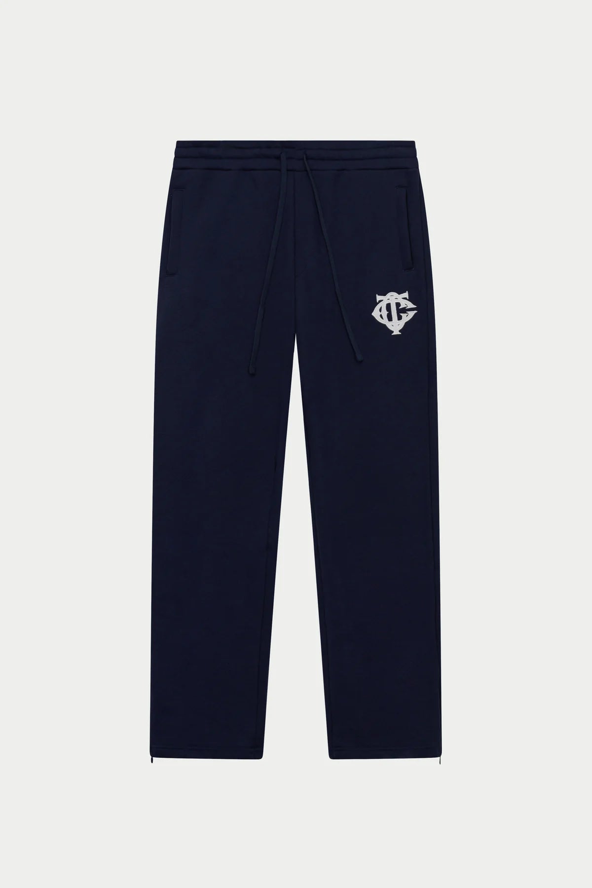 THE COUTURE CLUB HEAVYWEIGHT MONOGRAM APPLIQUE EMBLEM JOGGER - NAVY