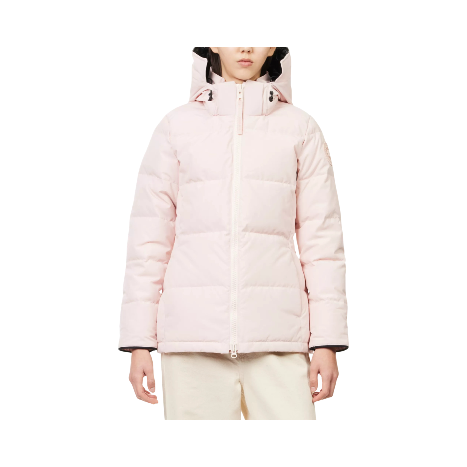 CANADA GOOSE CHELSEA WOVEN-DOWN PARKA JACKET VINTAGE ROSE