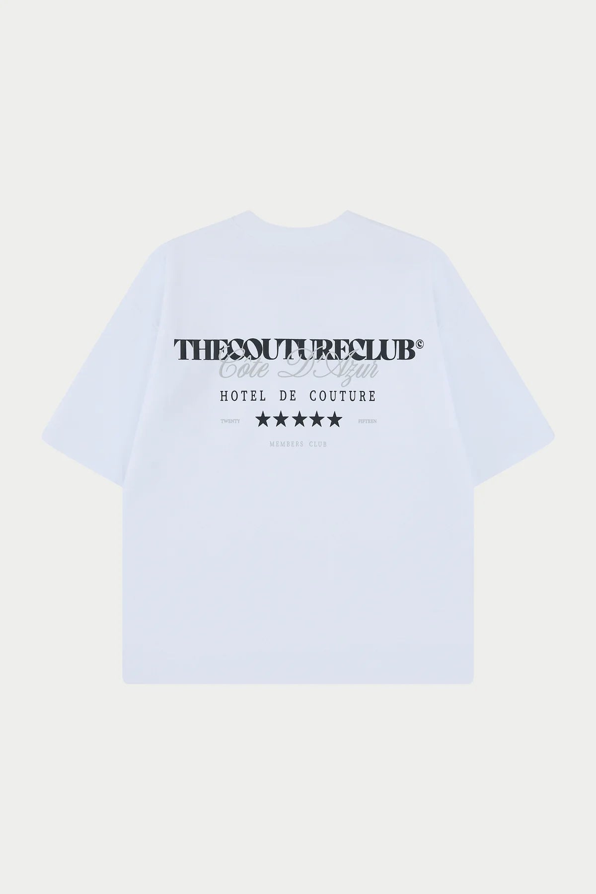 THE COUTURE CLUB HOTEL DE COUTURE T-SHIRT - WHITE/BLACK