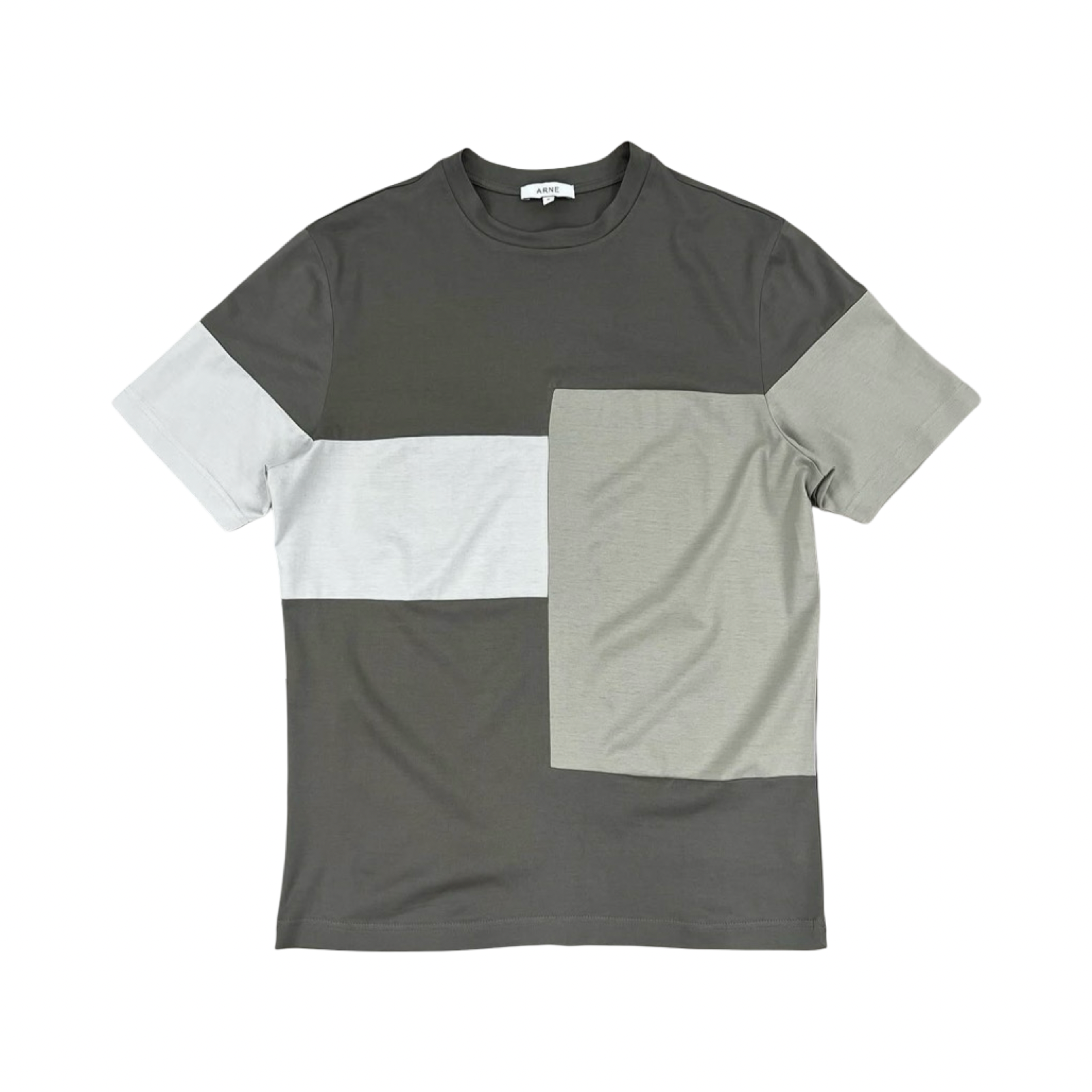 ARNE MERCERISED BLOCK T-SHIRT