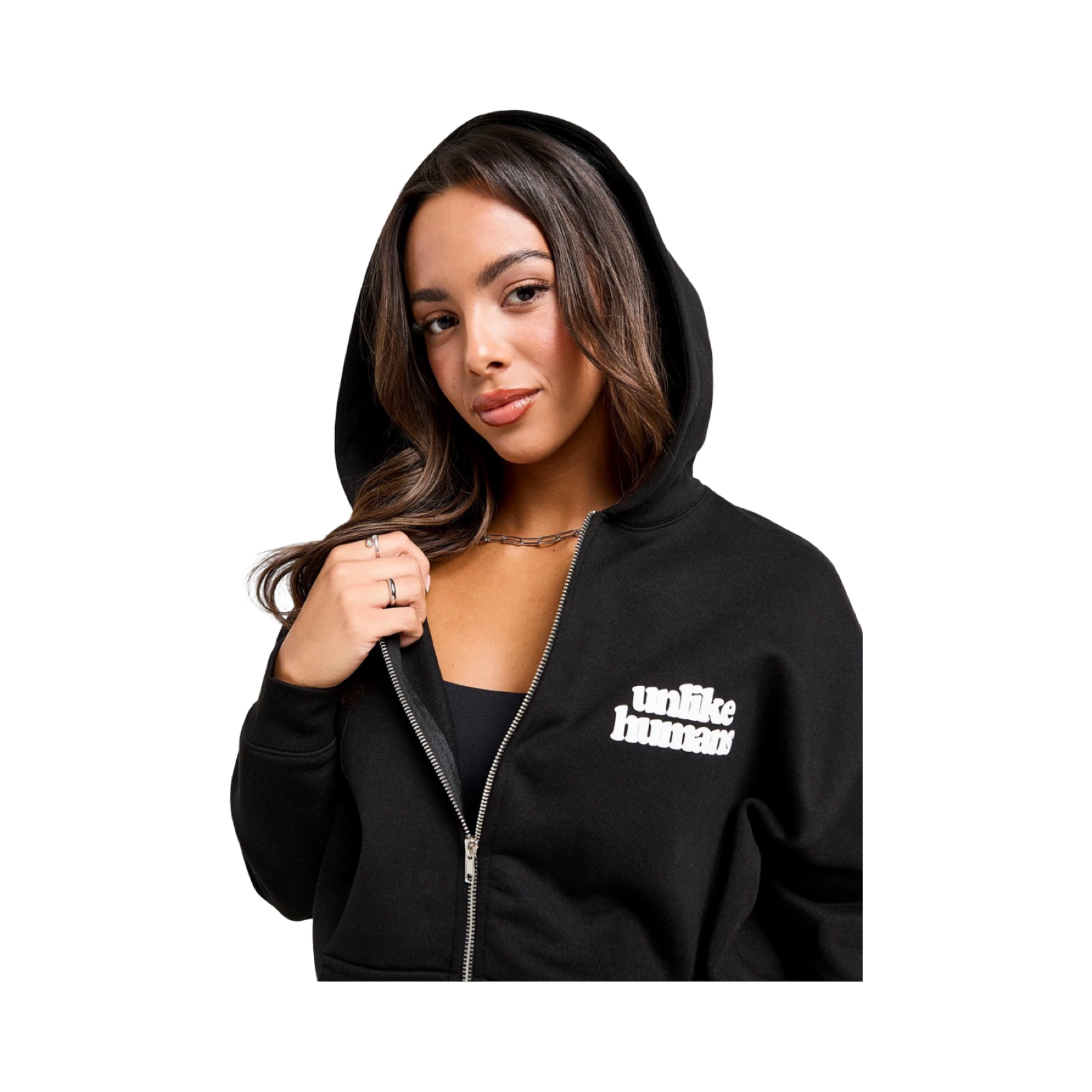UNLIKE HUMANS BUBBLE FULL ZIP HOODIE