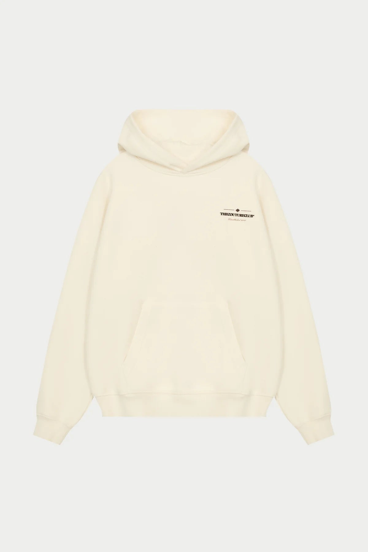 THE COUTURE CLUB COPYRIGHT MULTI GRAPHIC HOODIE - OFF WHITE