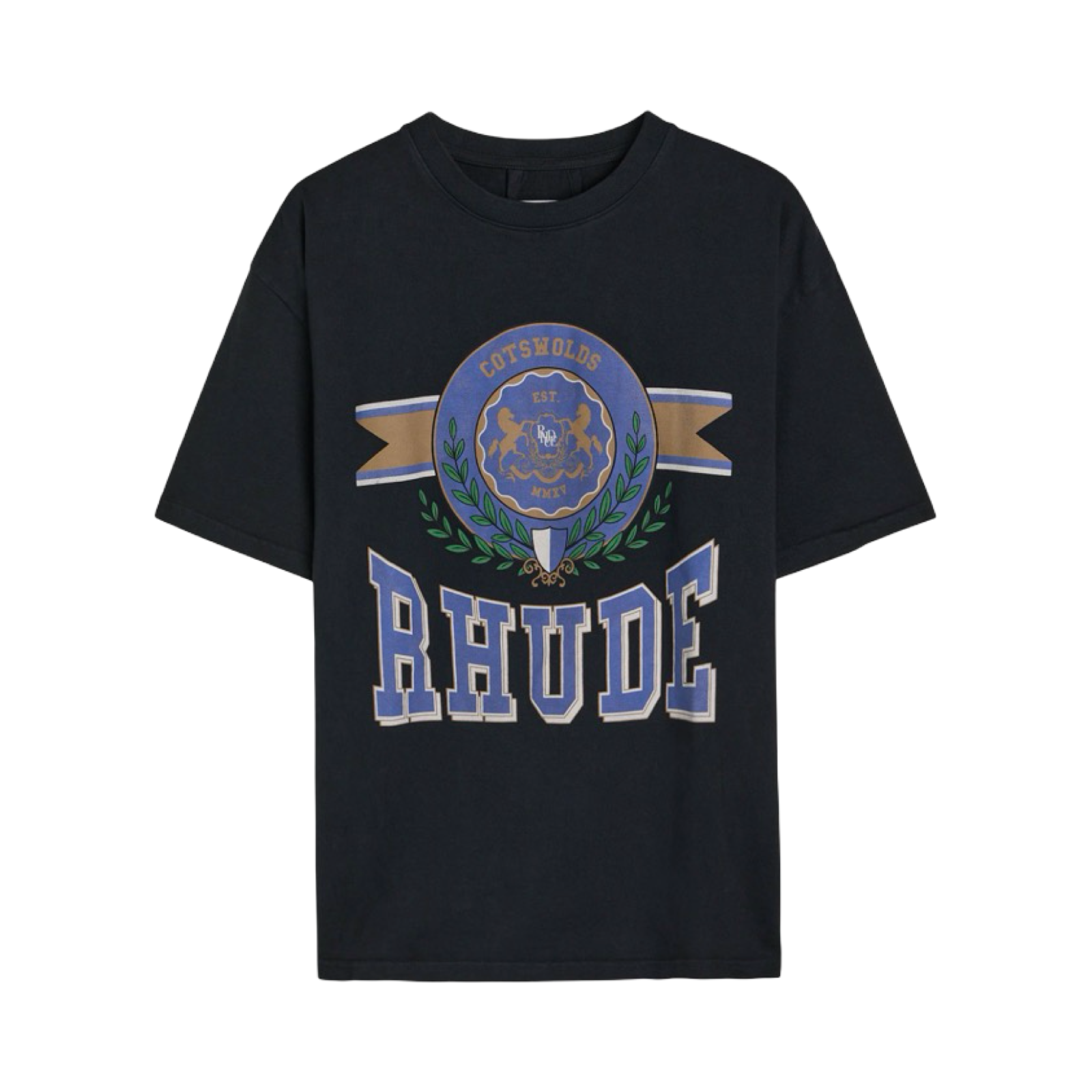 RHUDE PRINTED COTTON T-SHIRT