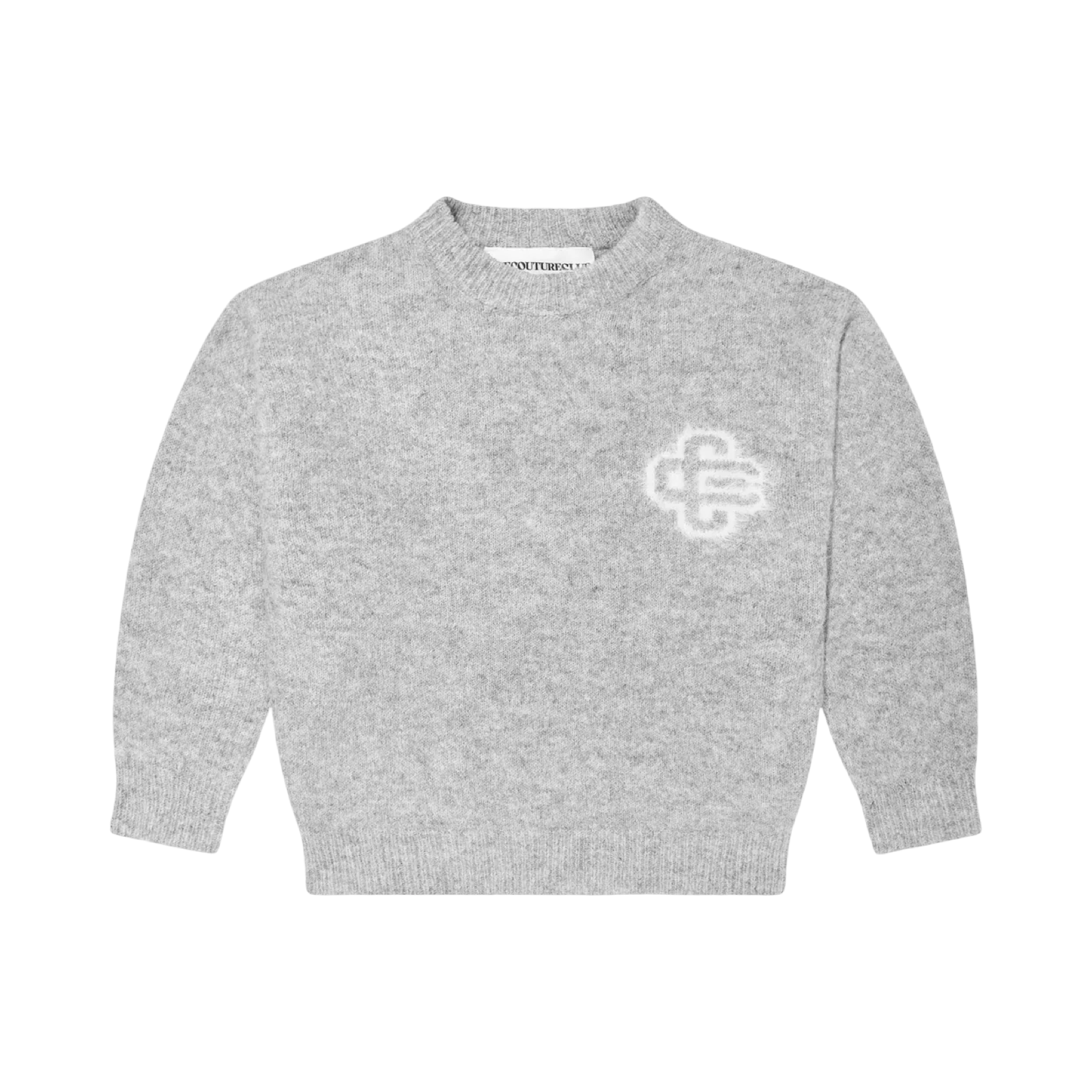 COUTURE CLUB GREY KNIT JUMPER