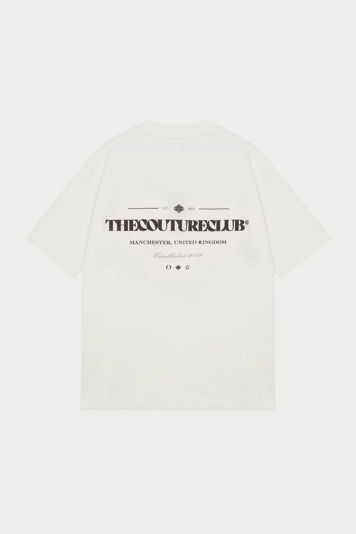 THE COUTURE CLUB COPYRIGHT MULTI GRAPHIC T-SHIRT - OFF WHITE