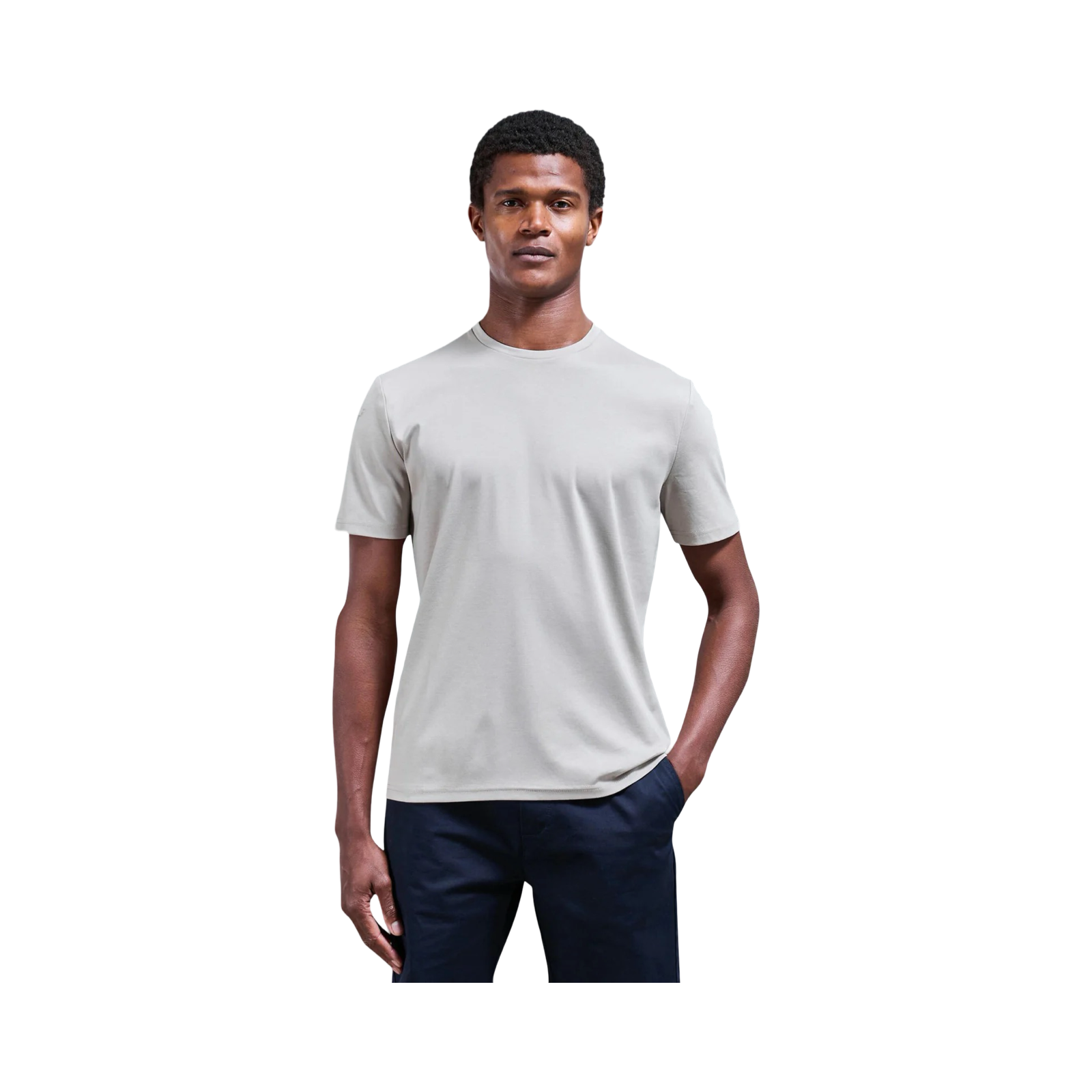 ARNE MERCERISED T-SHIRT STONE