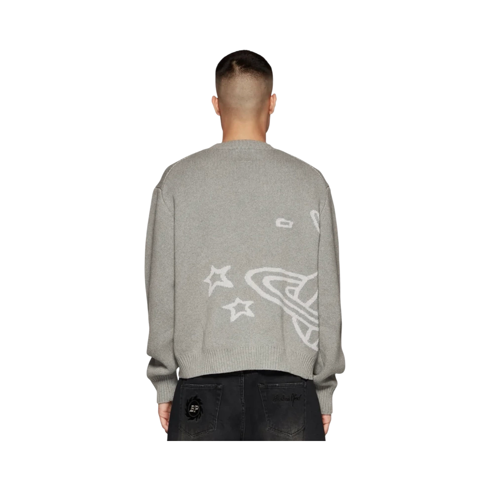 HEATHER GREY B PLANET KNIT