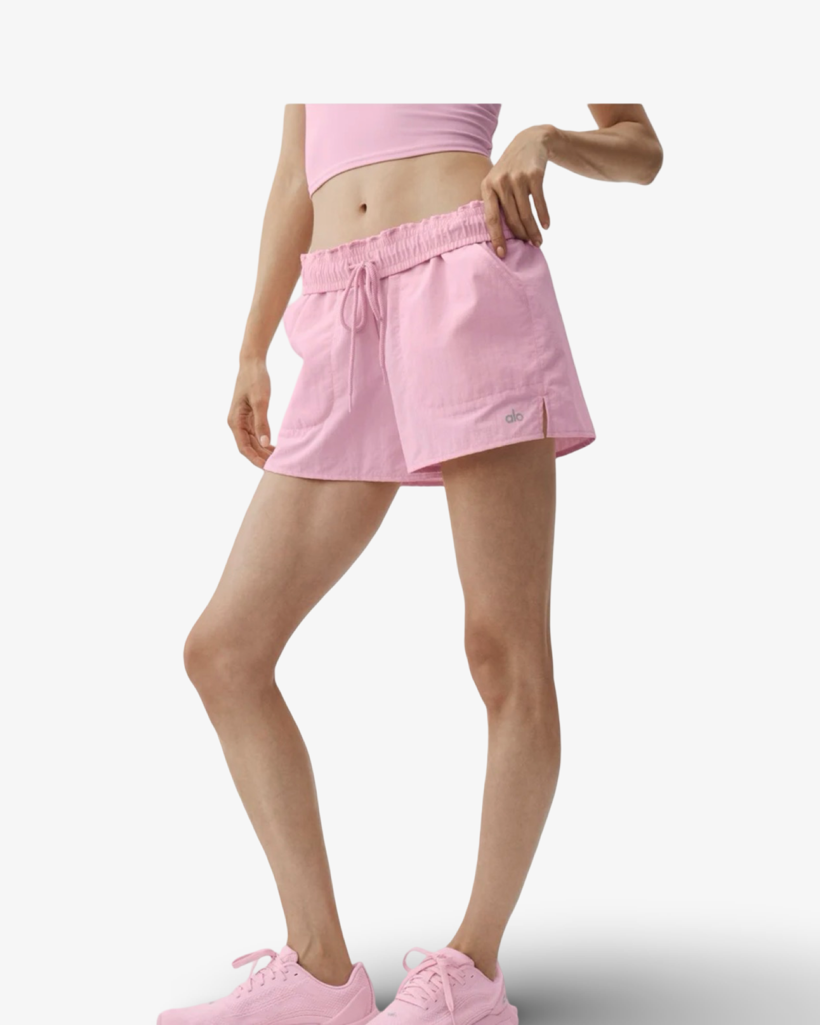 ALO ALUMNI SHORT MARSHMALLOW PINK