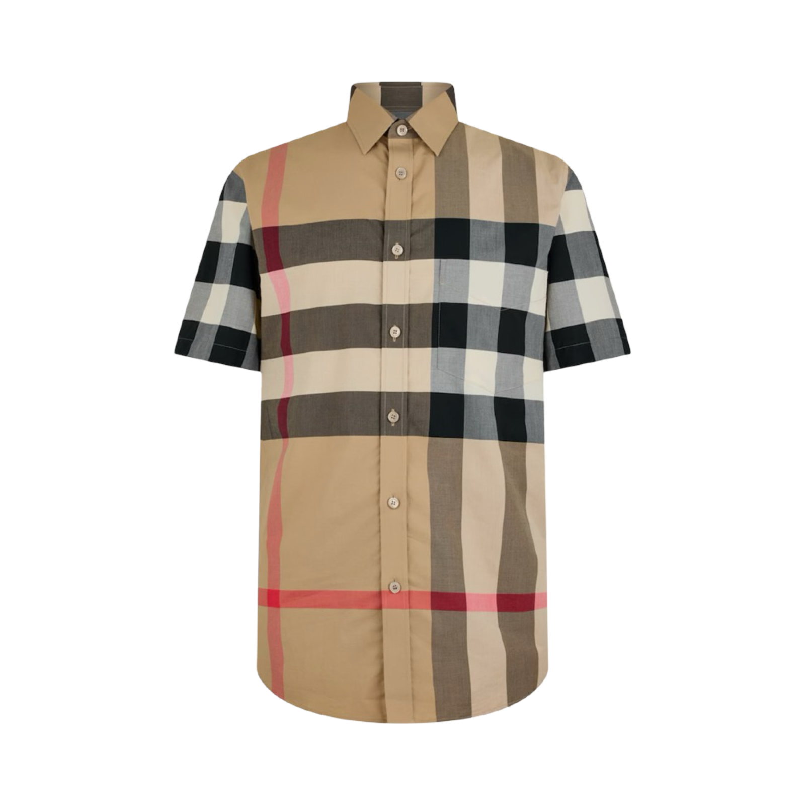 BURBERRY CHECKED COTTON SOMERTON SHIRT