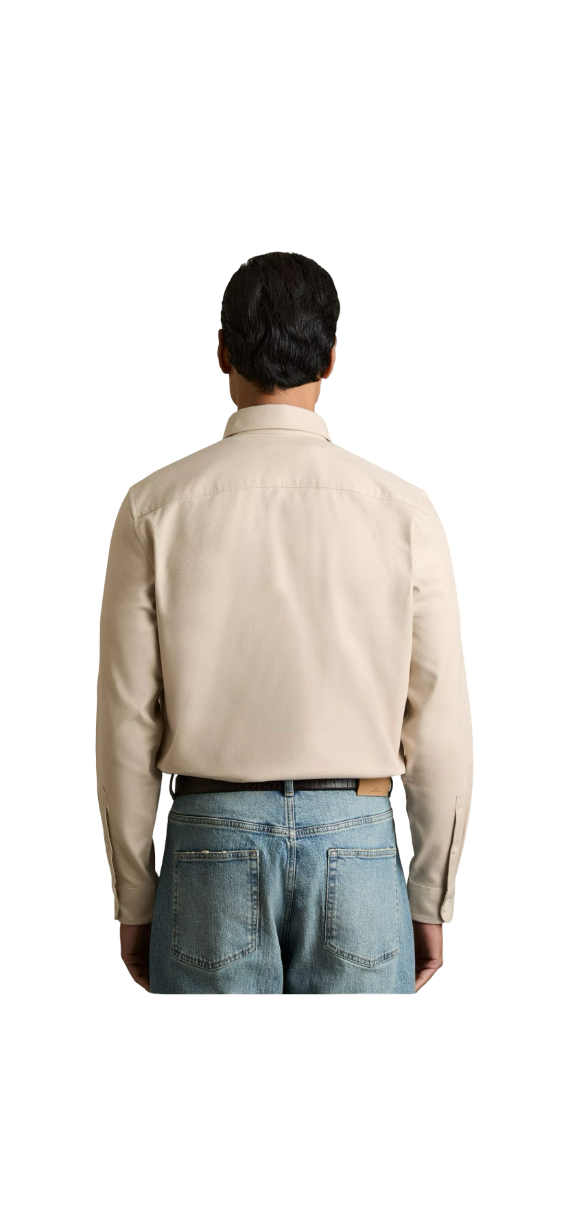 REISS COTTON TWILL TWIN POCKET OVERSHIRT STONE