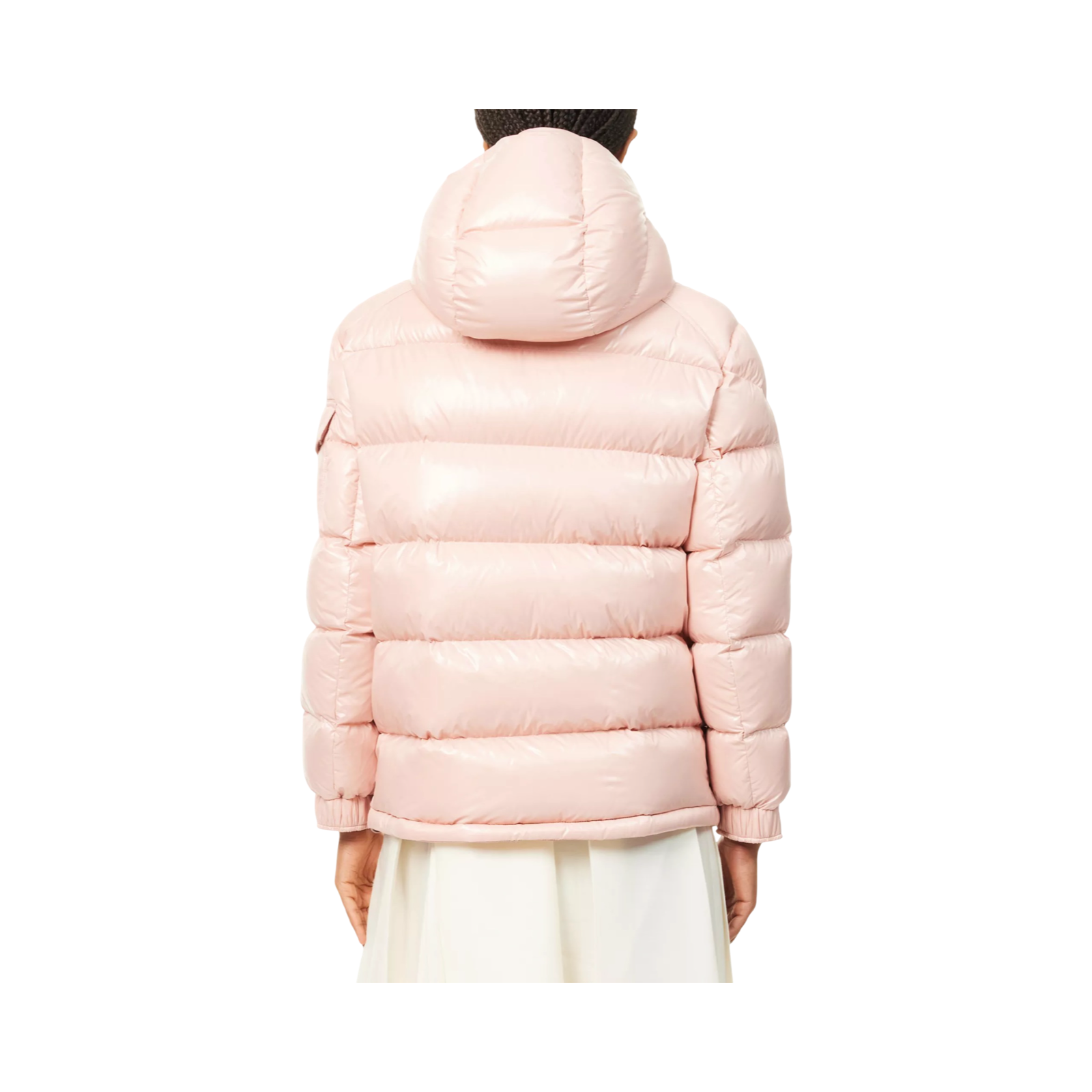 MONCLER MAIRE HOODED SHELL-DOWN JACKET PINK