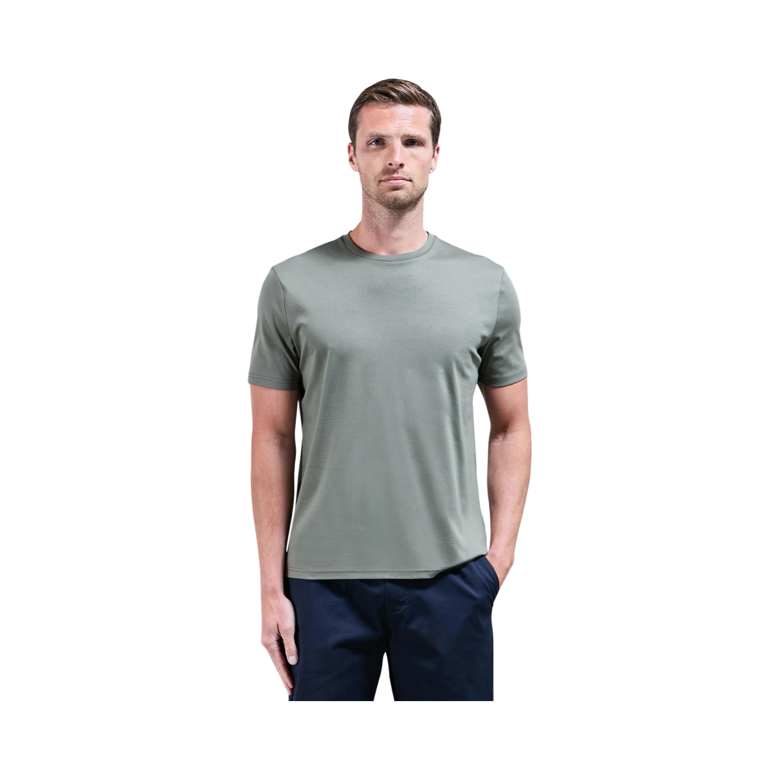ARNE MERCERISED T-SHIRT SAGE