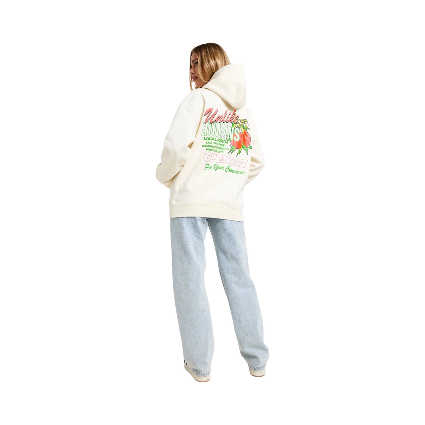 UNLIKE HUMANS PEACH OVERHEAD HOODIE