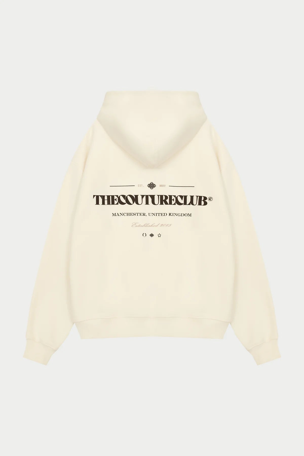 THE COUTURE CLUB COPYRIGHT MULTI GRAPHIC HOODIE - OFF WHITE