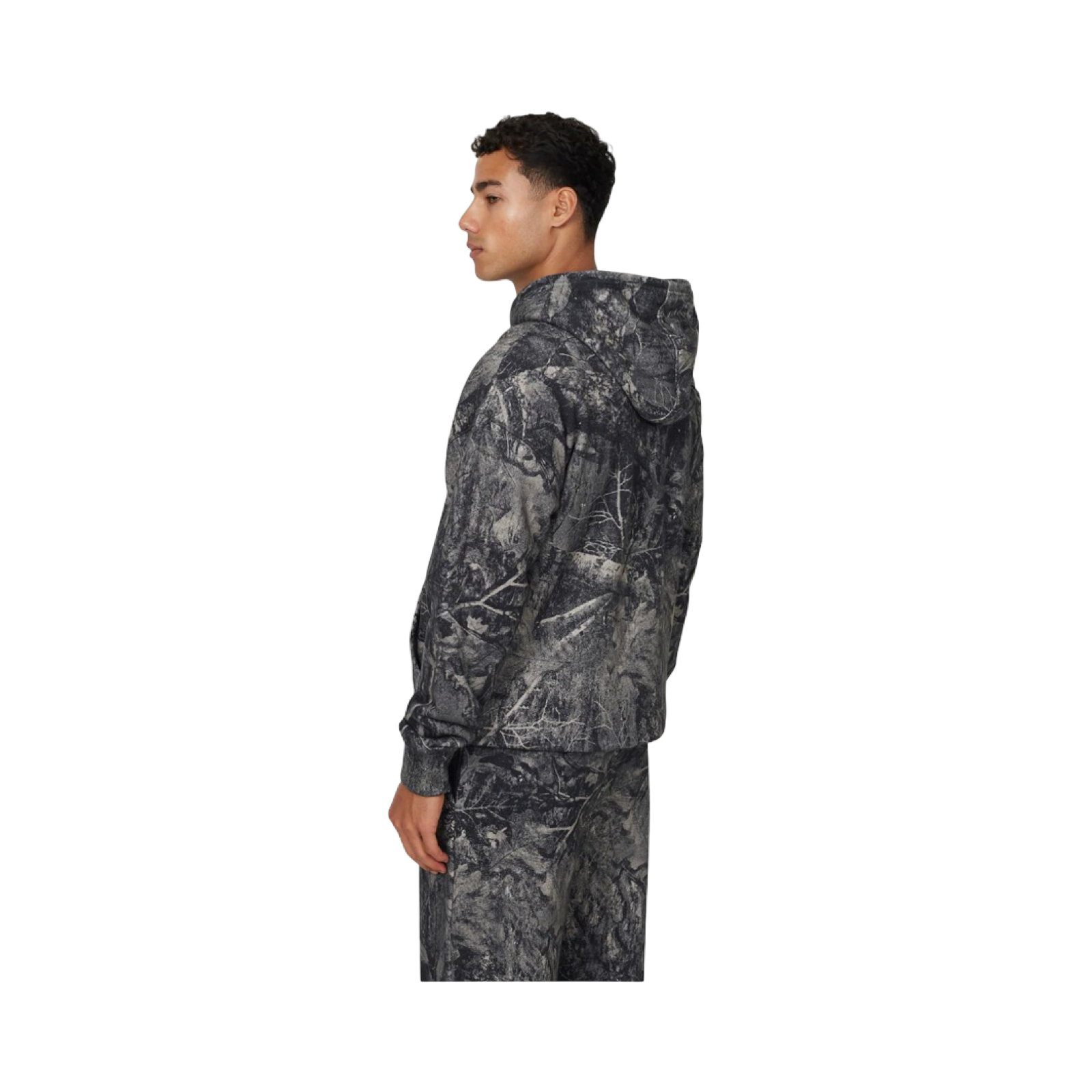 GFN WOODLAND CAMO BLACK HOODIE