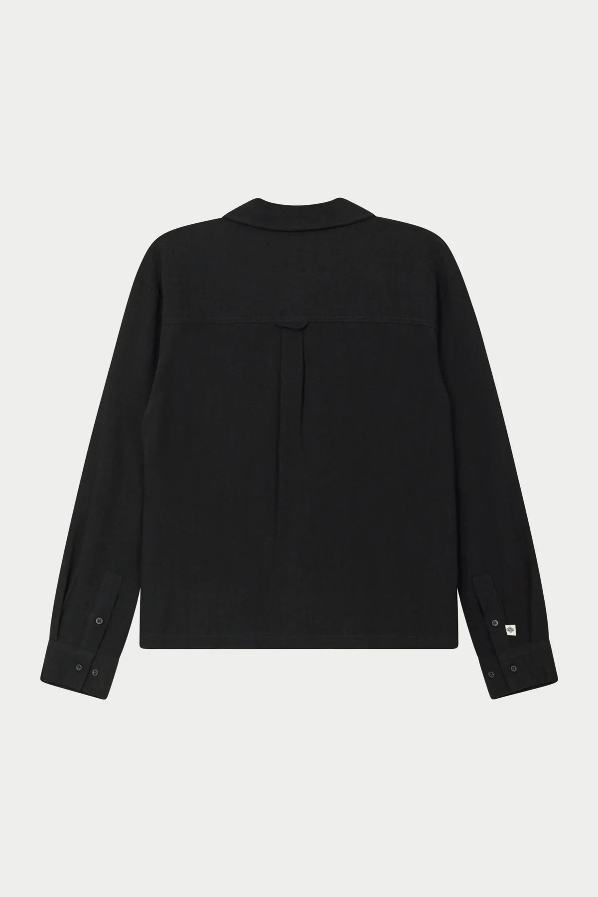 THE COUTURE CLUB TEXTURED WOVEN SHIRT - BLACK