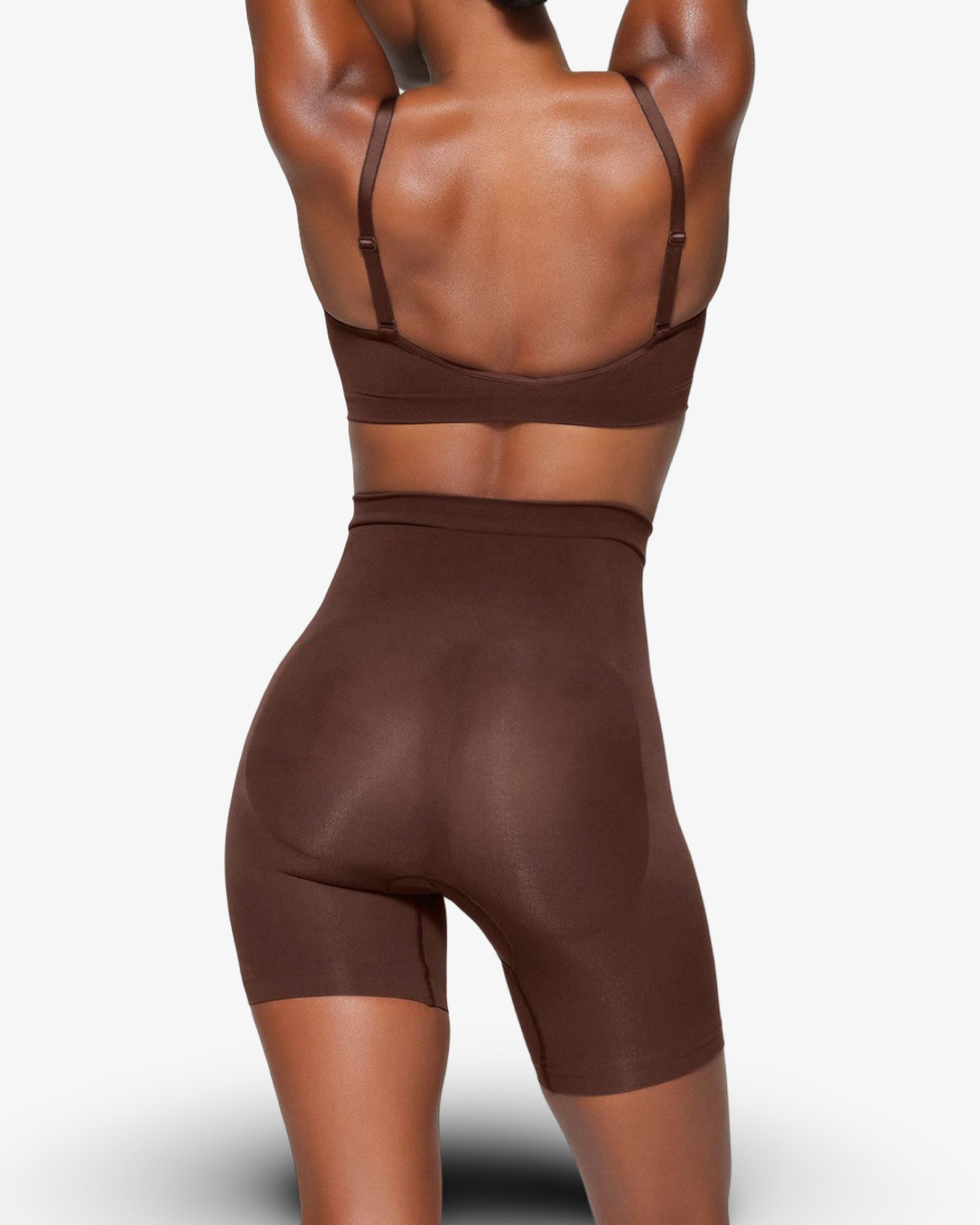 SKIMS SEAMLESS SCULPT MID-THIGH SHORT - COCOA