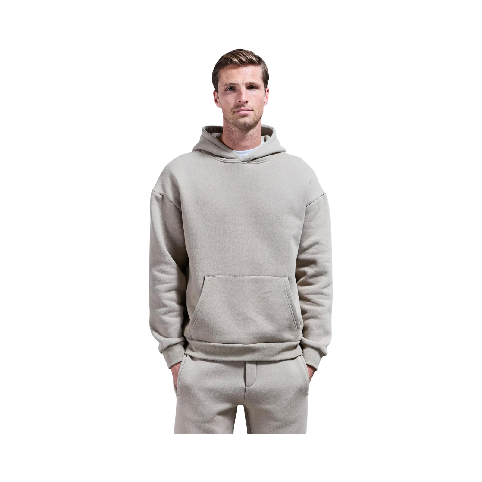 ARNE RELAXED FIT HOODIE STONE