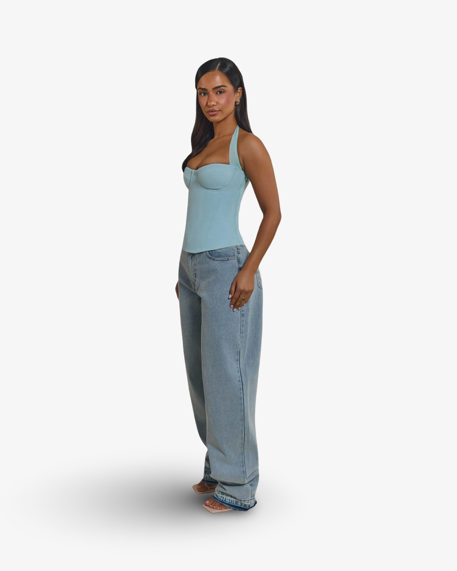 MARS THE LABEL KALI WIDE LEG JEAN - LGHT WASH