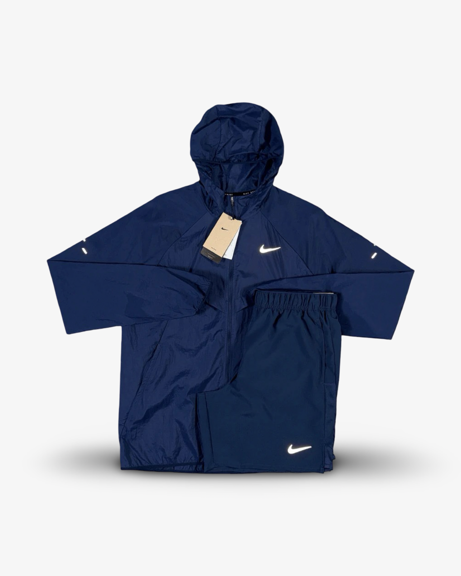 Nike Stride Jacket Shorts Set 'Midnight' | Precasuals