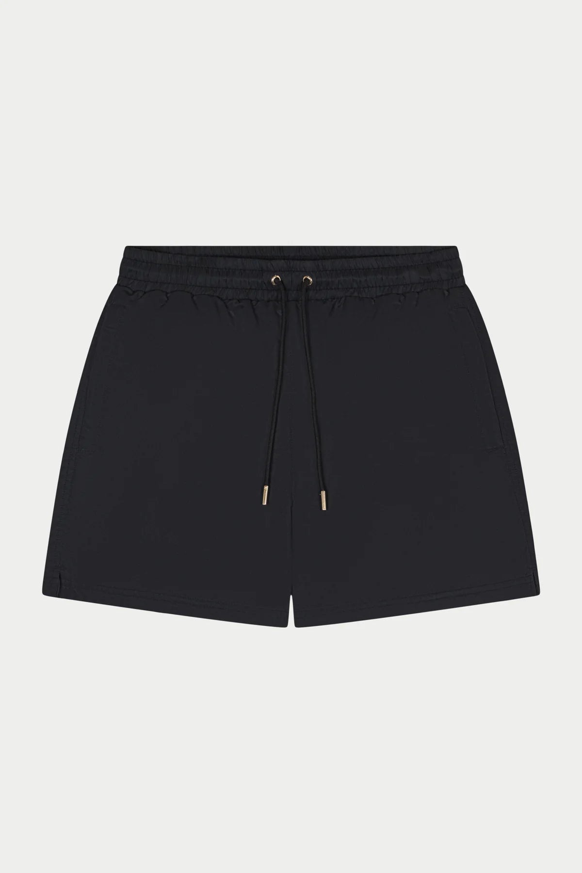 THE COUTURE CLUB EMBLEM WATER REACTIVE SWIM SHORT - BLACK