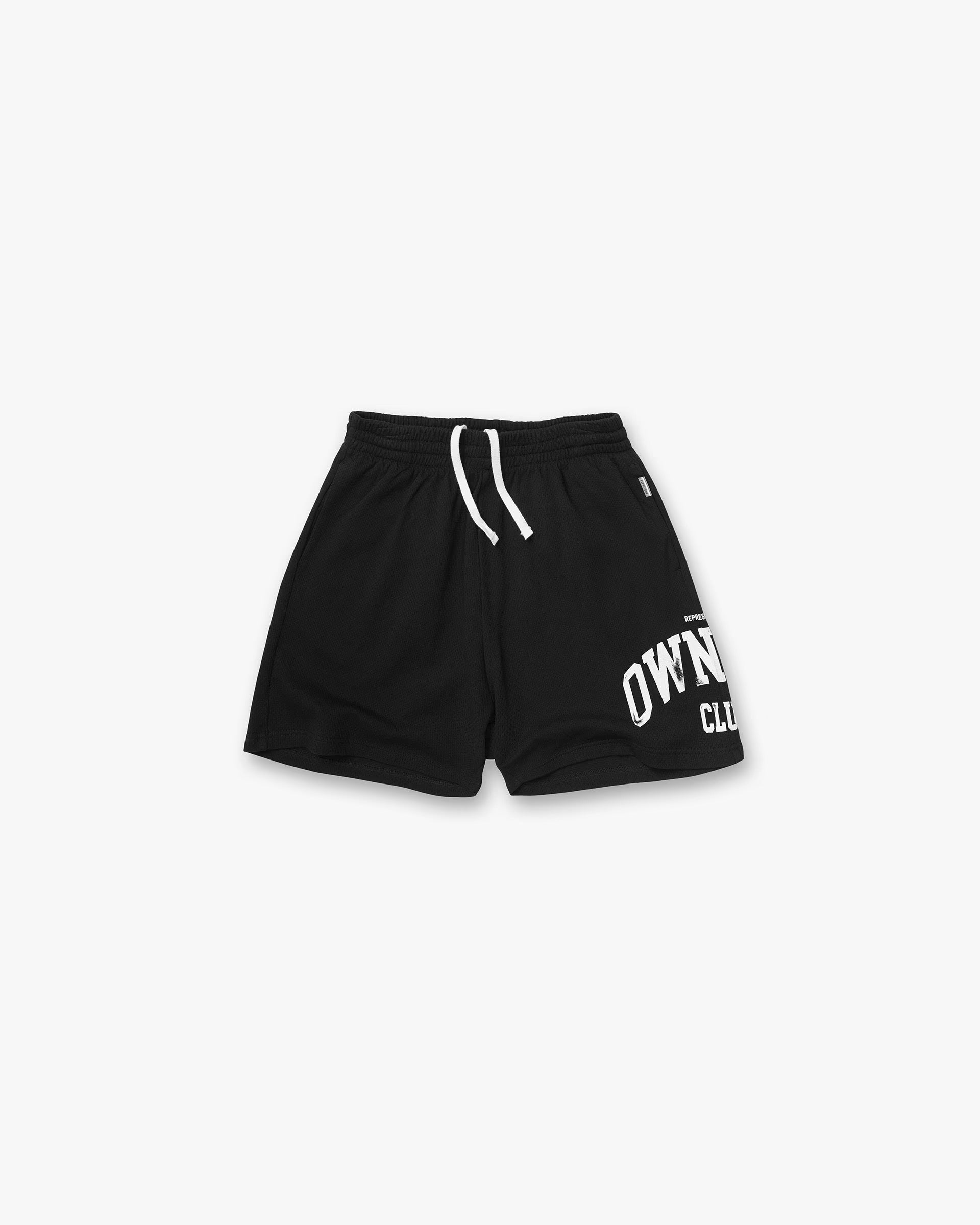 REPRESENT OWNERS CLUB MESH SHORT - JET BLACK