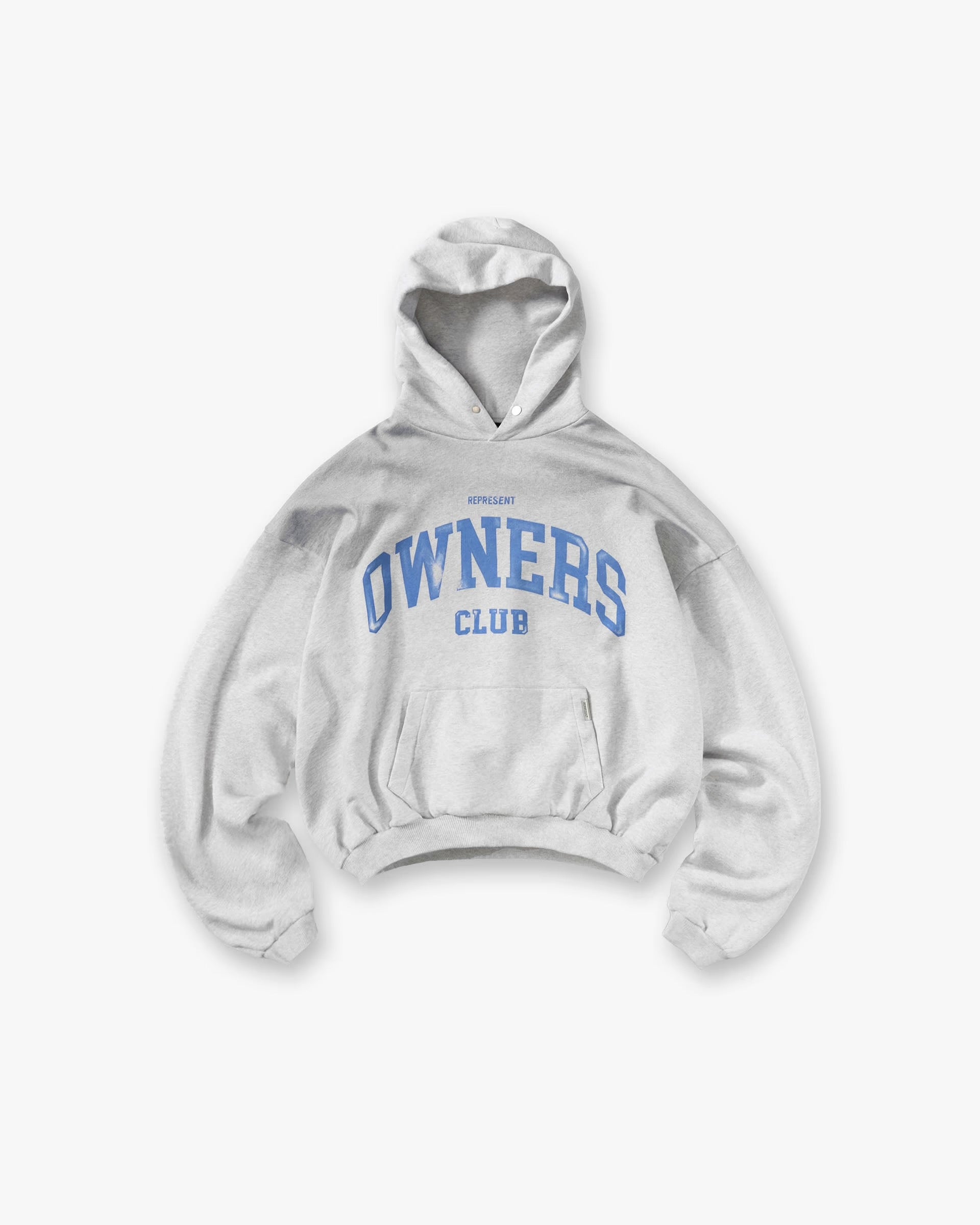 REPRESENT OWNERS CLUB HOODIE - SPRAYED ICE GREY MARL